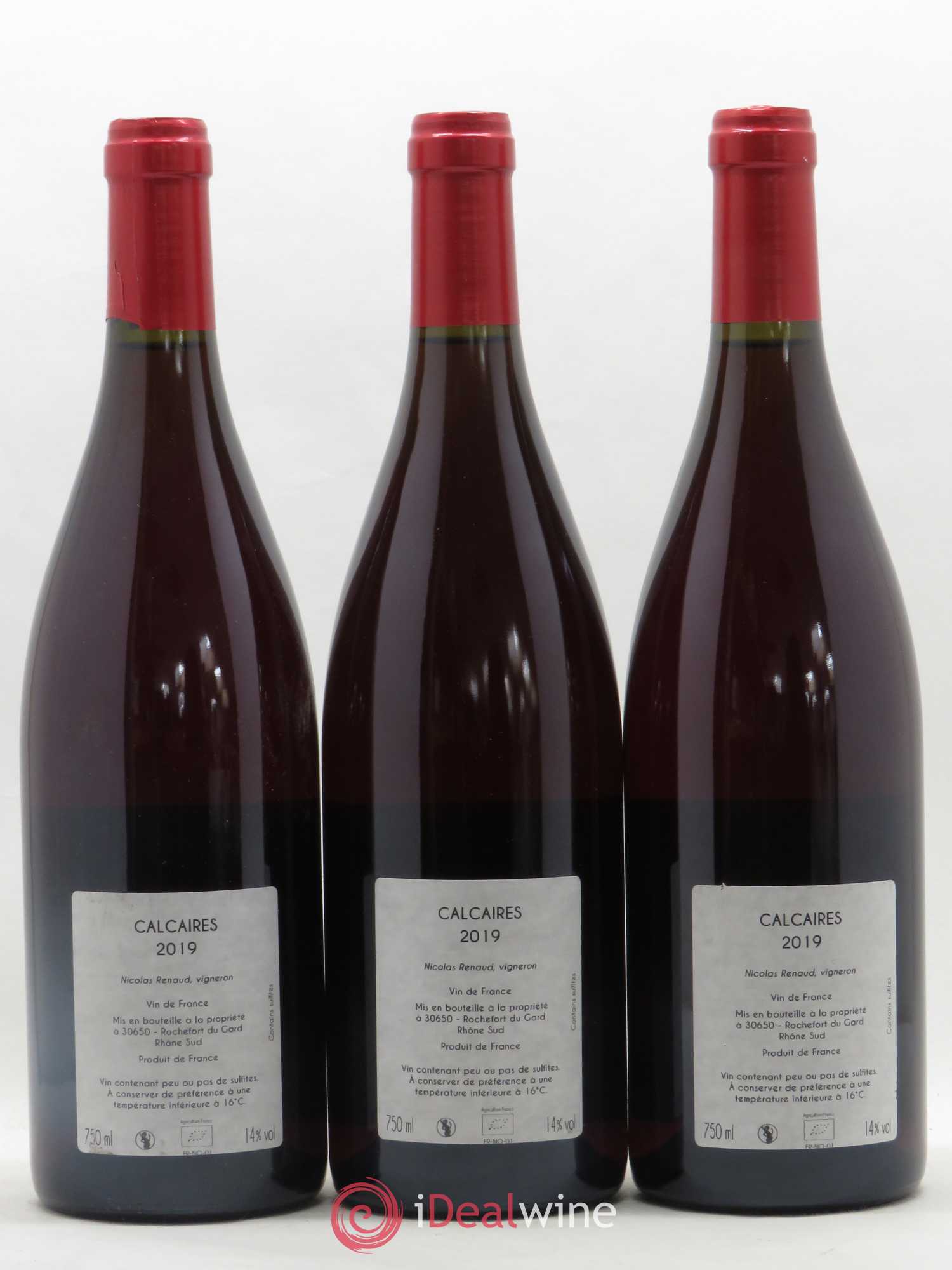 Vin de France Clos des Grillons Calcaire 2019 - Lot de 3 bouteilles - 1