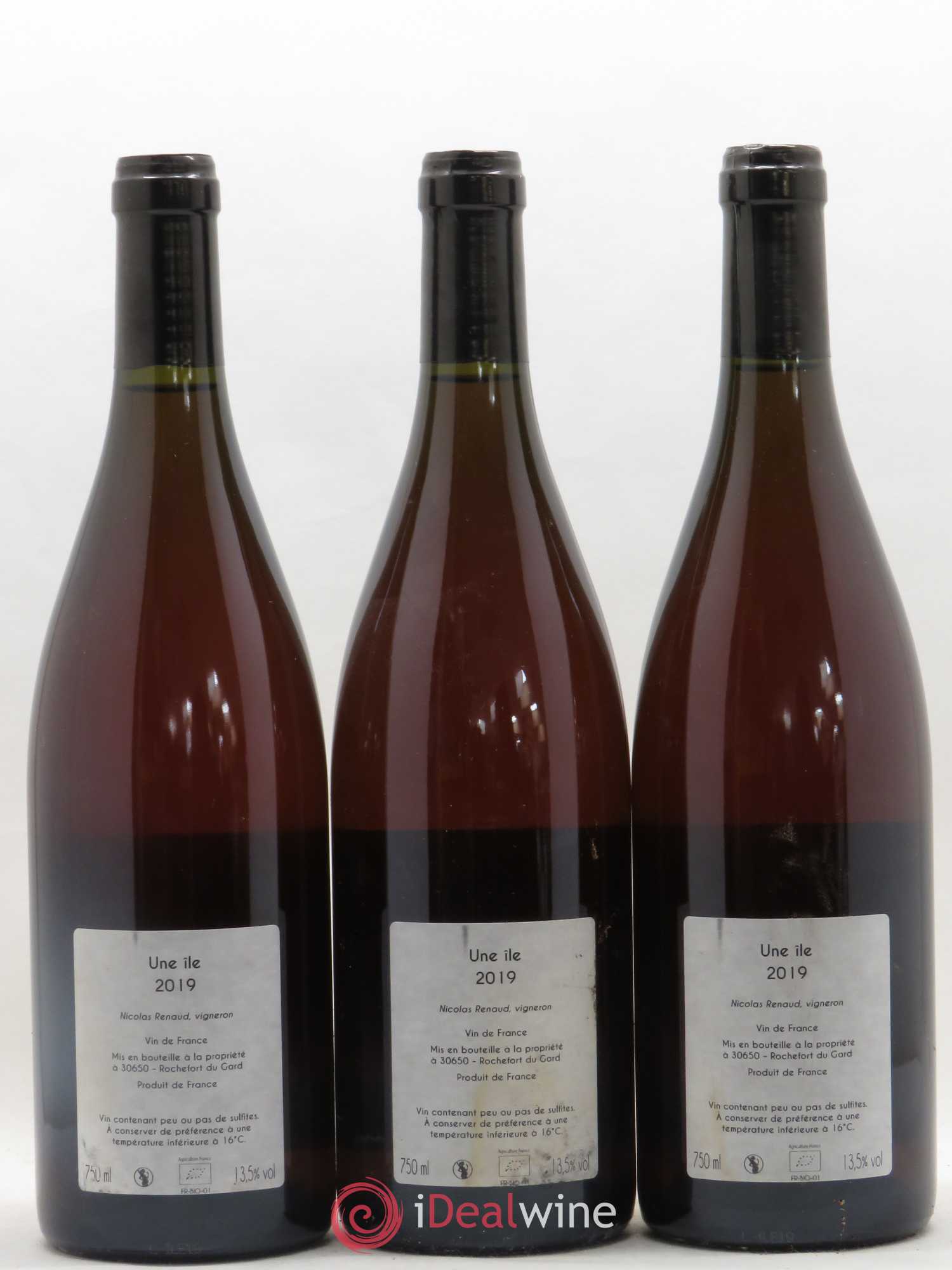 Vin de France Une Ile Clos des Grillons 2019 - Lot de 3 bouteilles - 1
