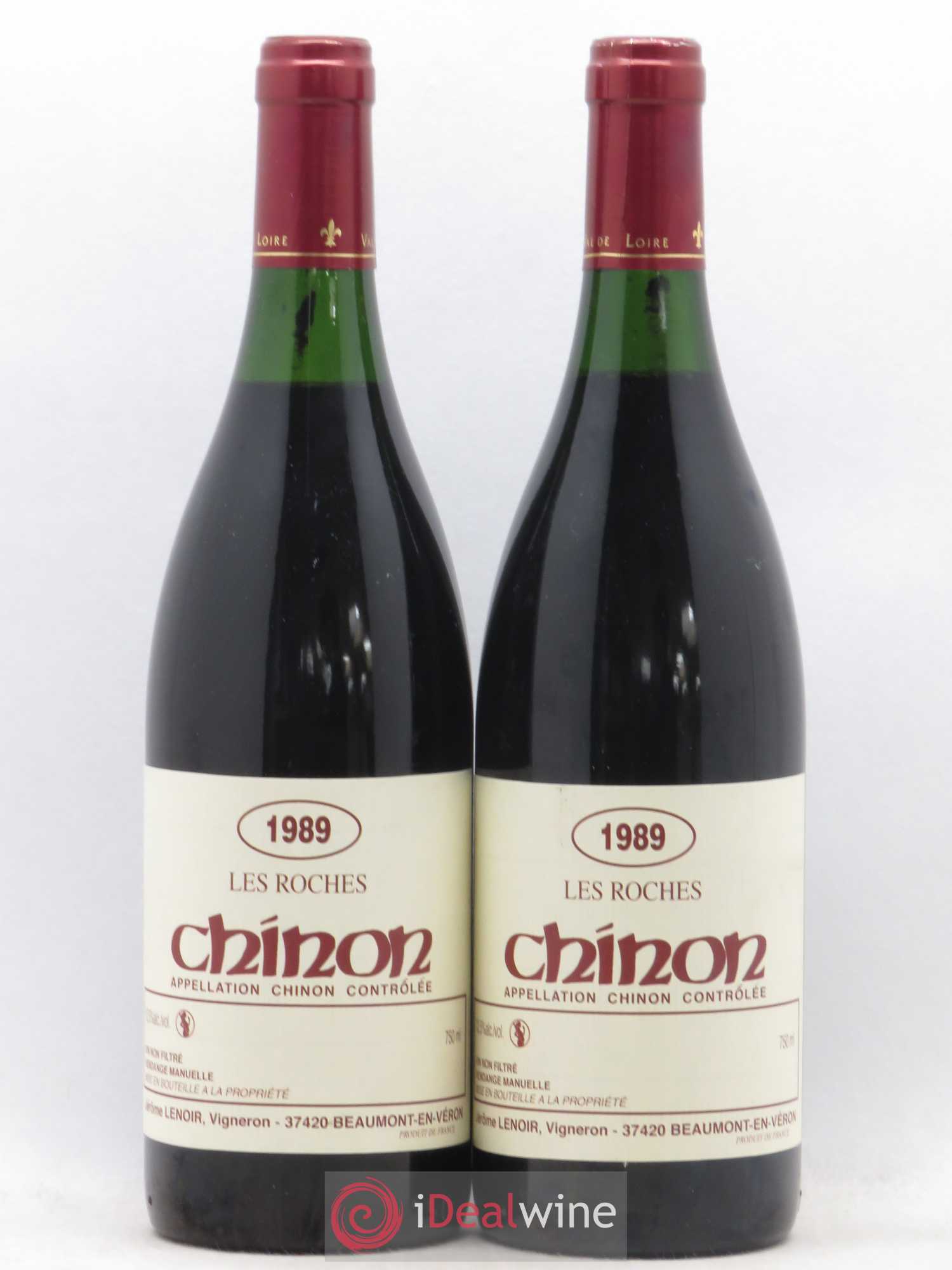 Chinon Les Roches Lenoir (Domaine) 1989 - Lot de 2 bouteilles - 0