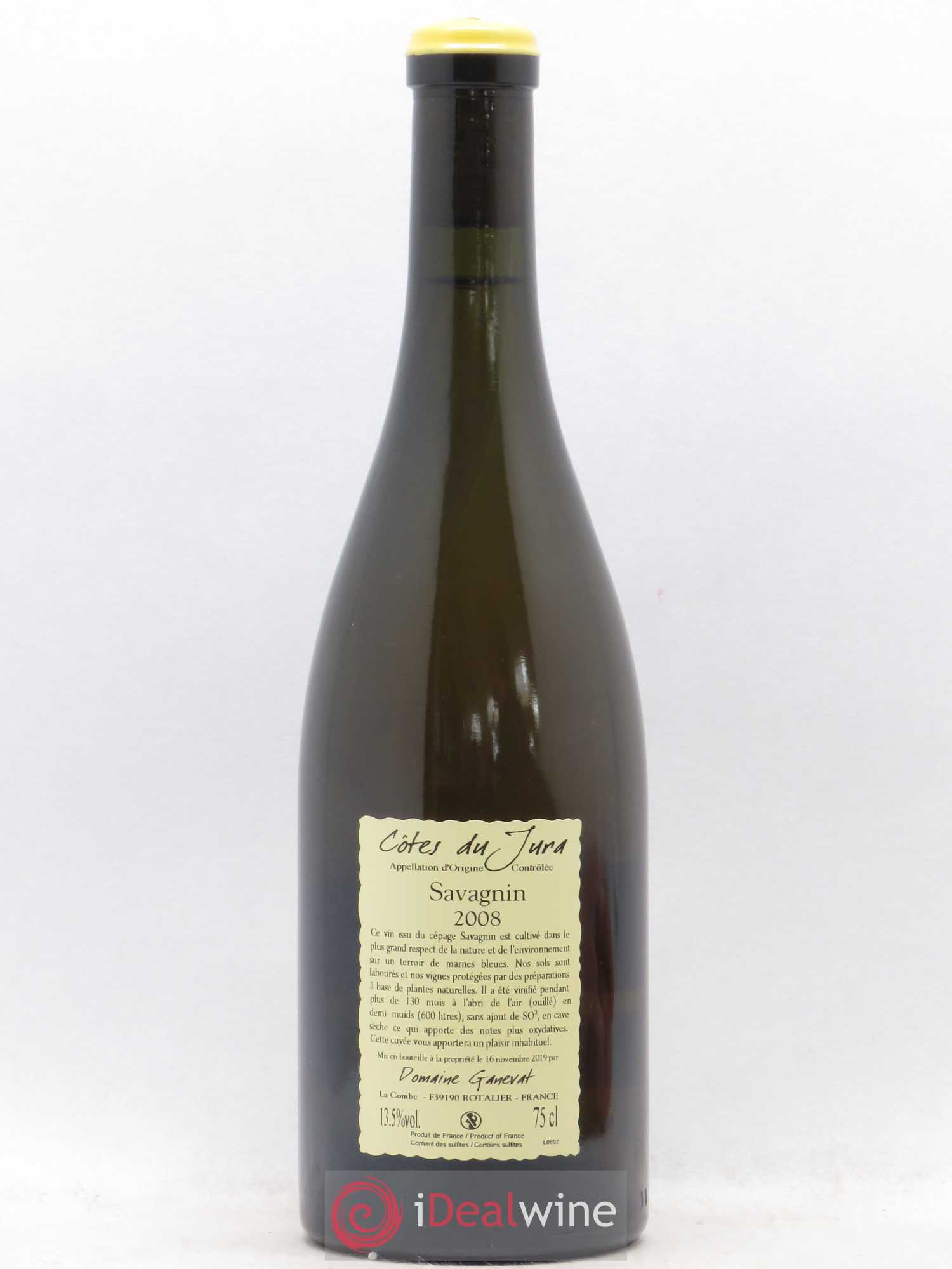 Côtes du Jura Les Vignes de mon Père Jean-François Ganevat (Domaine) 2008 - Lot de 1 bouteille - 1