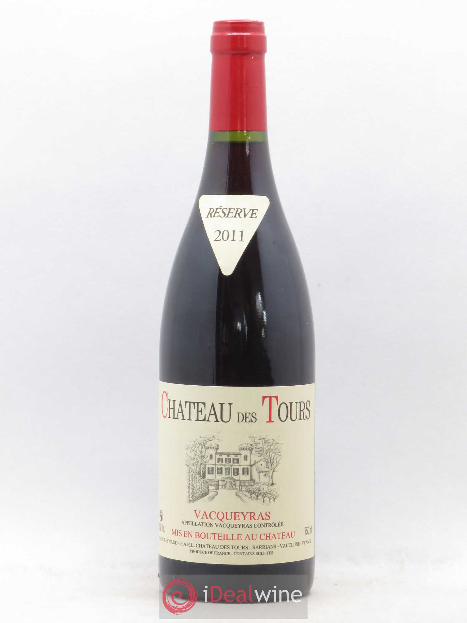 Vacqueyras Château des Tours Emmanuel Reynaud 2011 - Lot de 1 bouteille - 0