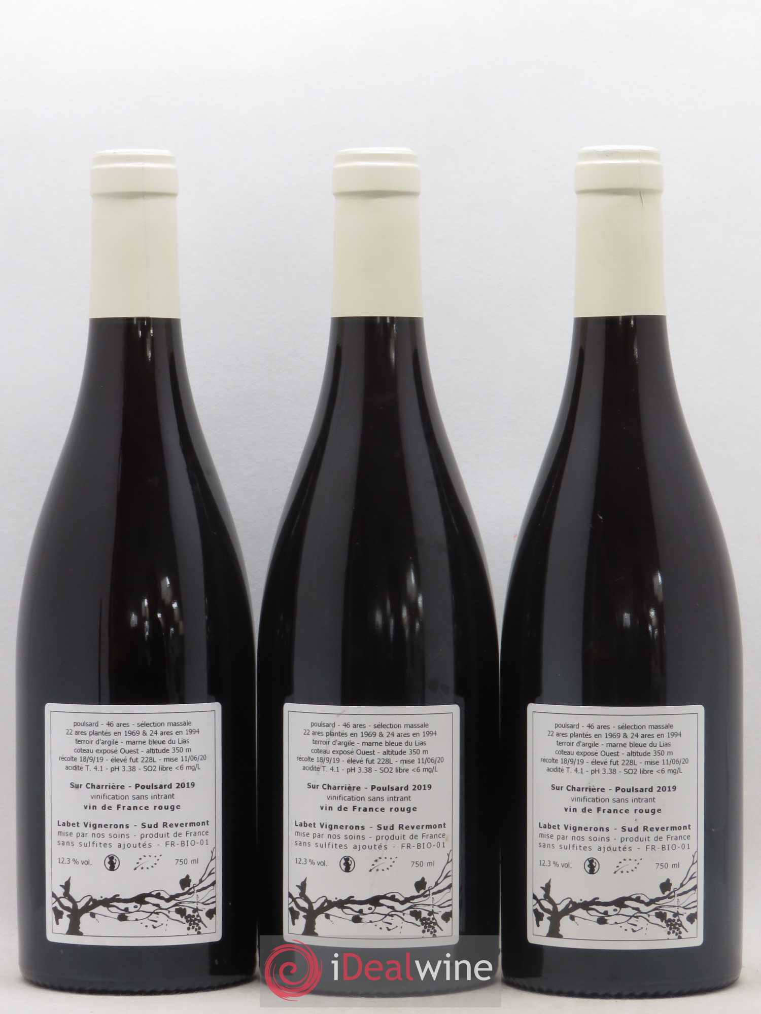 Vin de France Poulsard Sur Charrière Labet 2019 - Posten von 3 Flaschen - 1