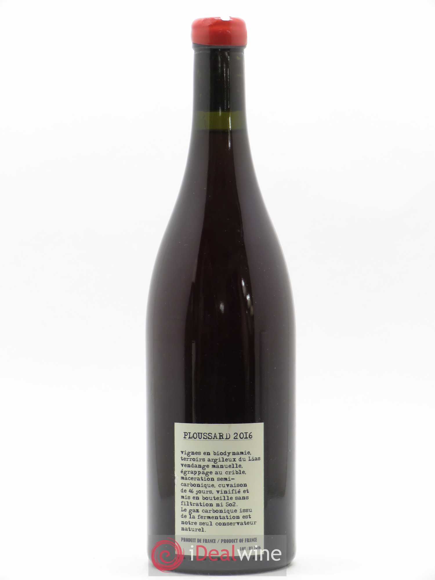 Arbois Ploussard Adeline Houillon & Renaud Bruyère 2016 - Lot de 1 bouteille - 1