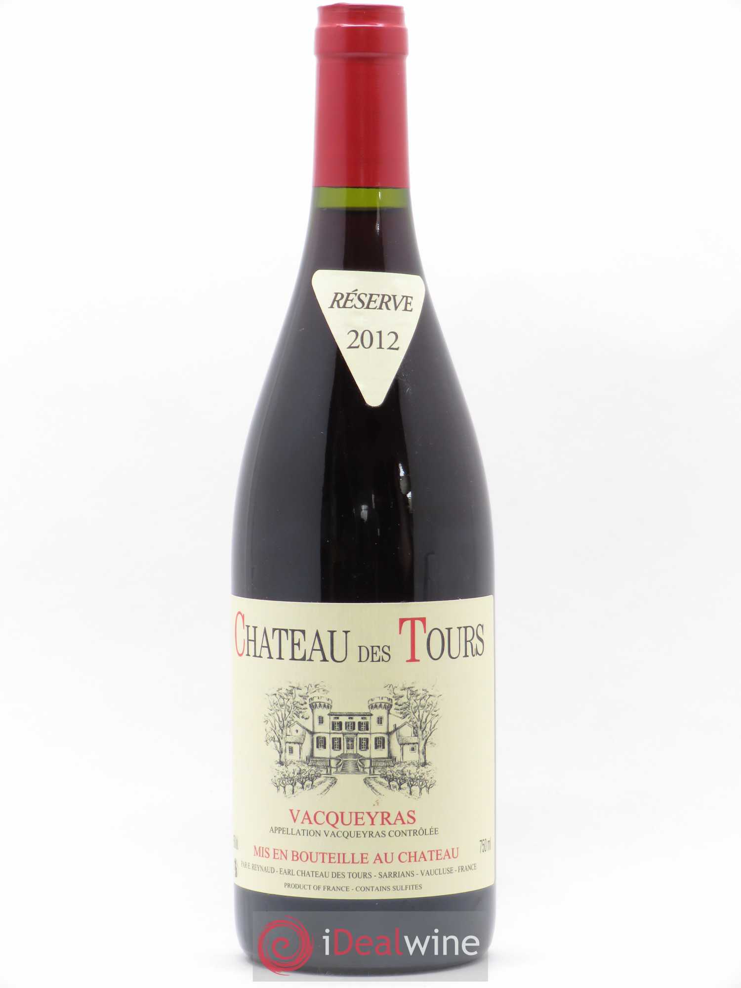 Vacqueyras Château des Tours Emmanuel Reynaud 2012 - Lot de 1 bouteille - 0