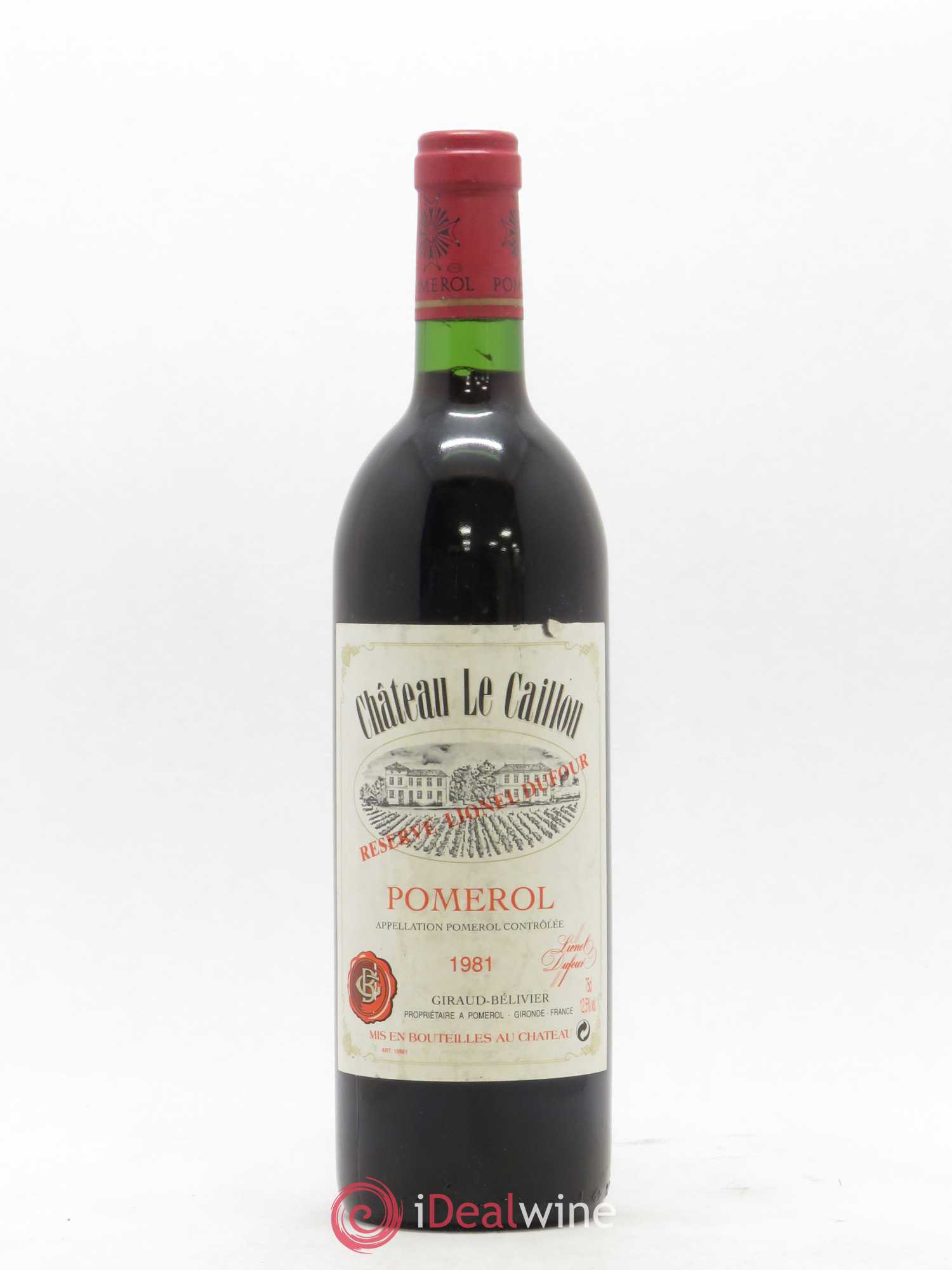 Château le Caillou 1981 - Lot de 1 bouteille - 0