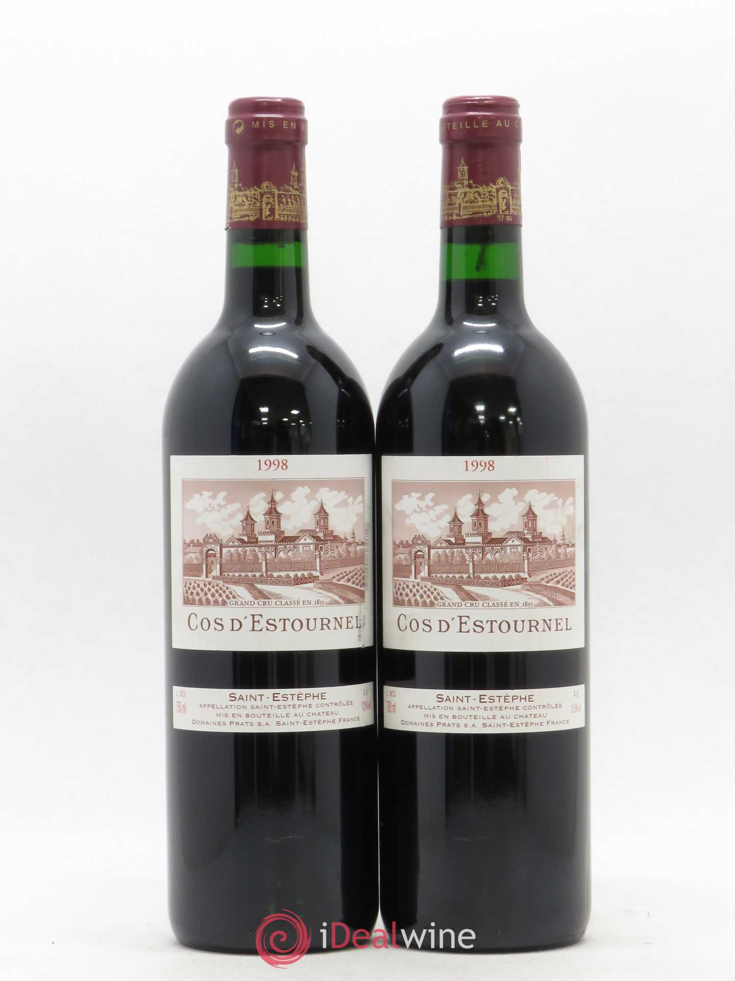 Cos d'Estournel 2ème Grand Cru Classé 1998 - Lot de 2 bouteilles - 0