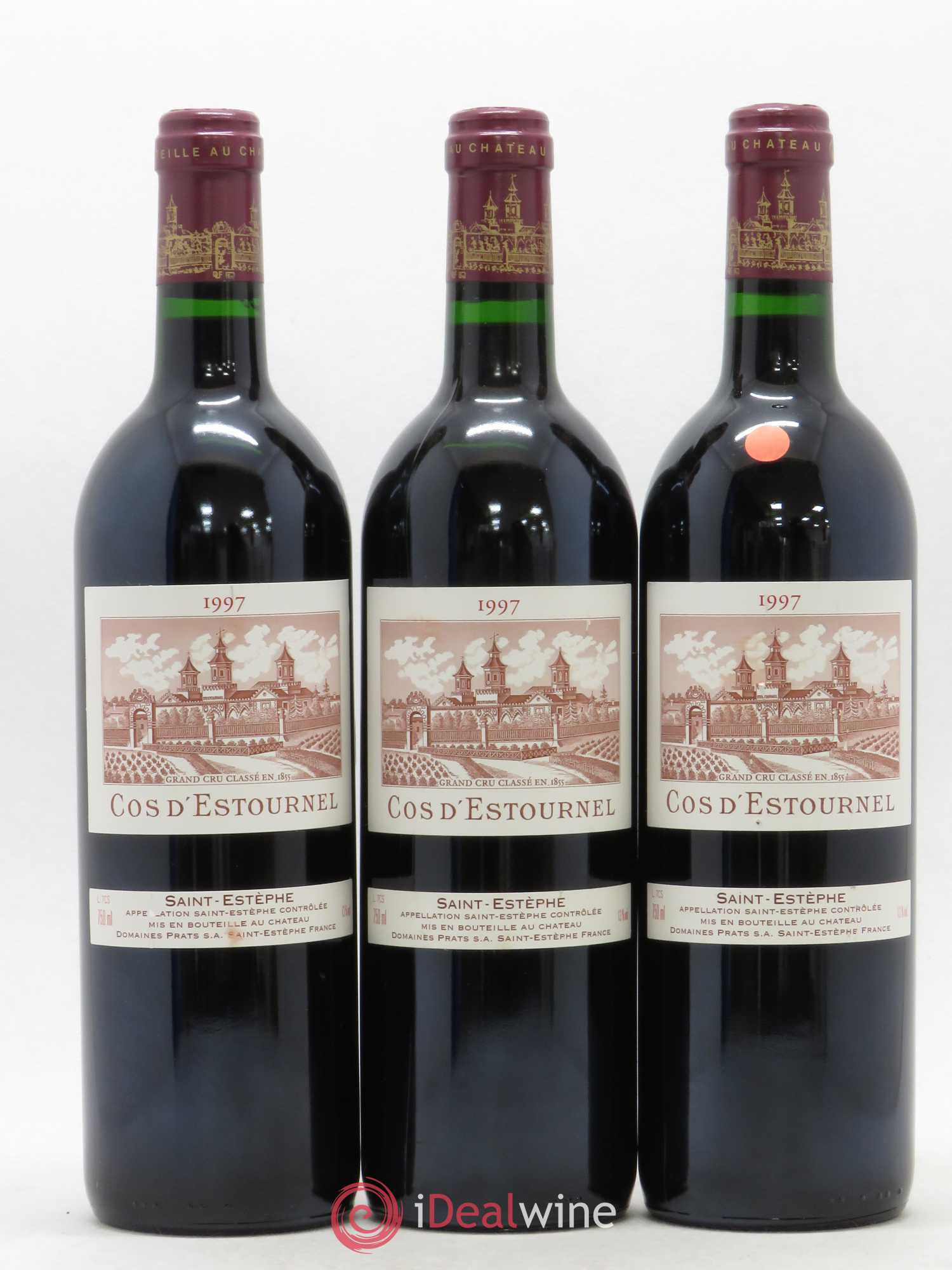 Cos d'Estournel 2ème Grand Cru Classé 1997 - Lot de 3 bouteilles - 0