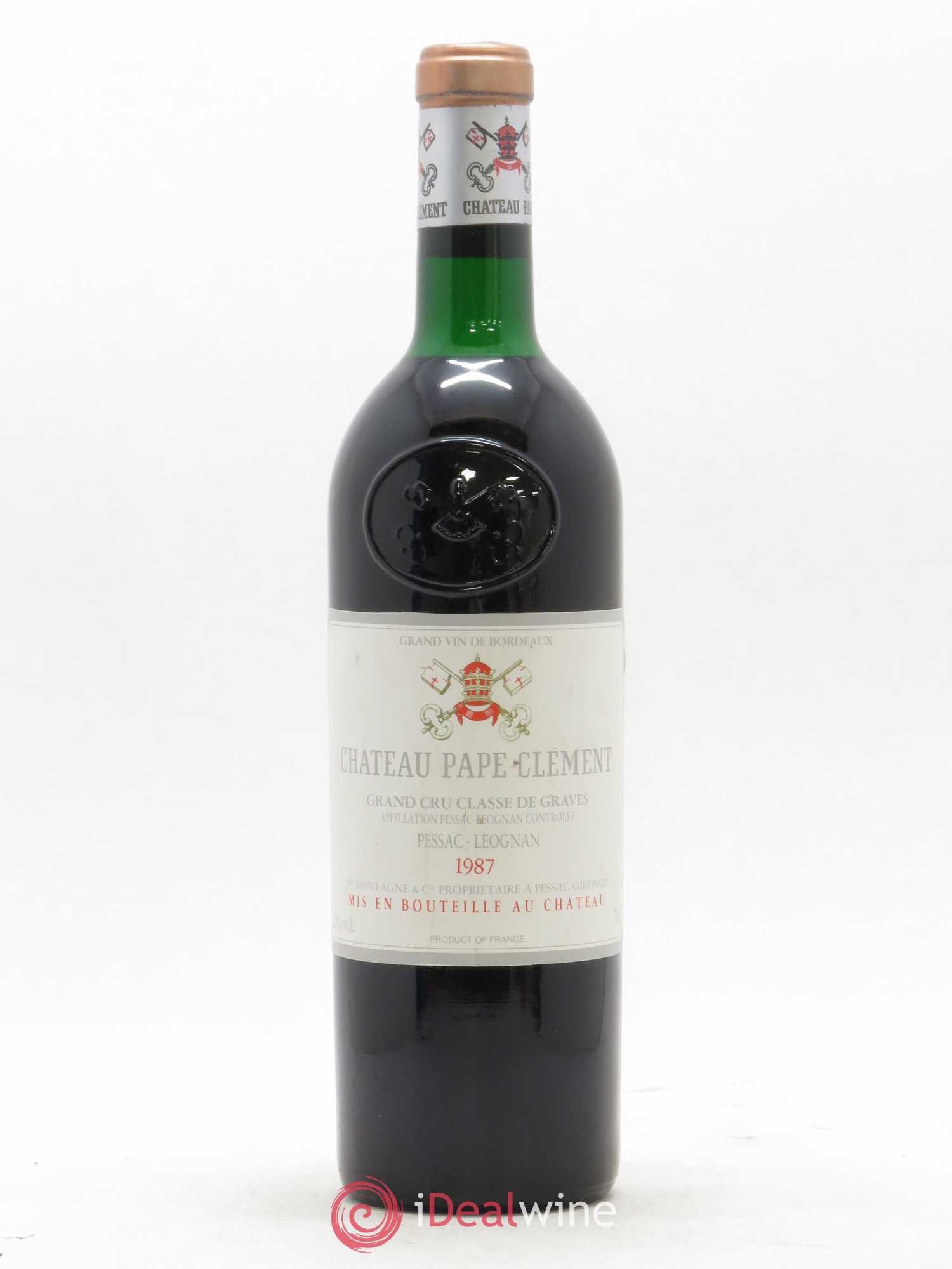 Château Pape Clément Cru Classé de Graves 1987 - Lot de 1 bouteille - 0