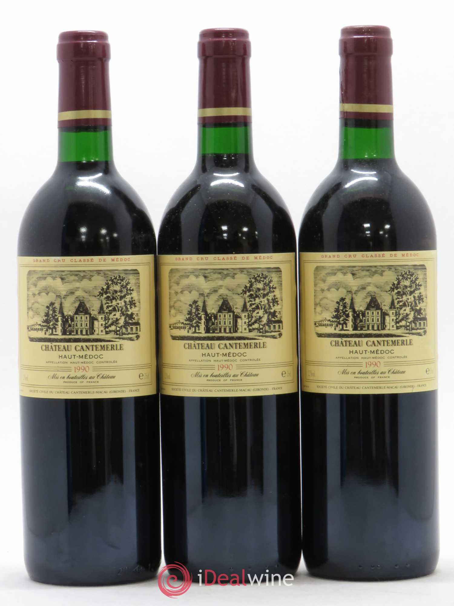 Château Cantemerle 5ème Grand Cru Classé 1990 - Lot de 12 bouteilles - 1