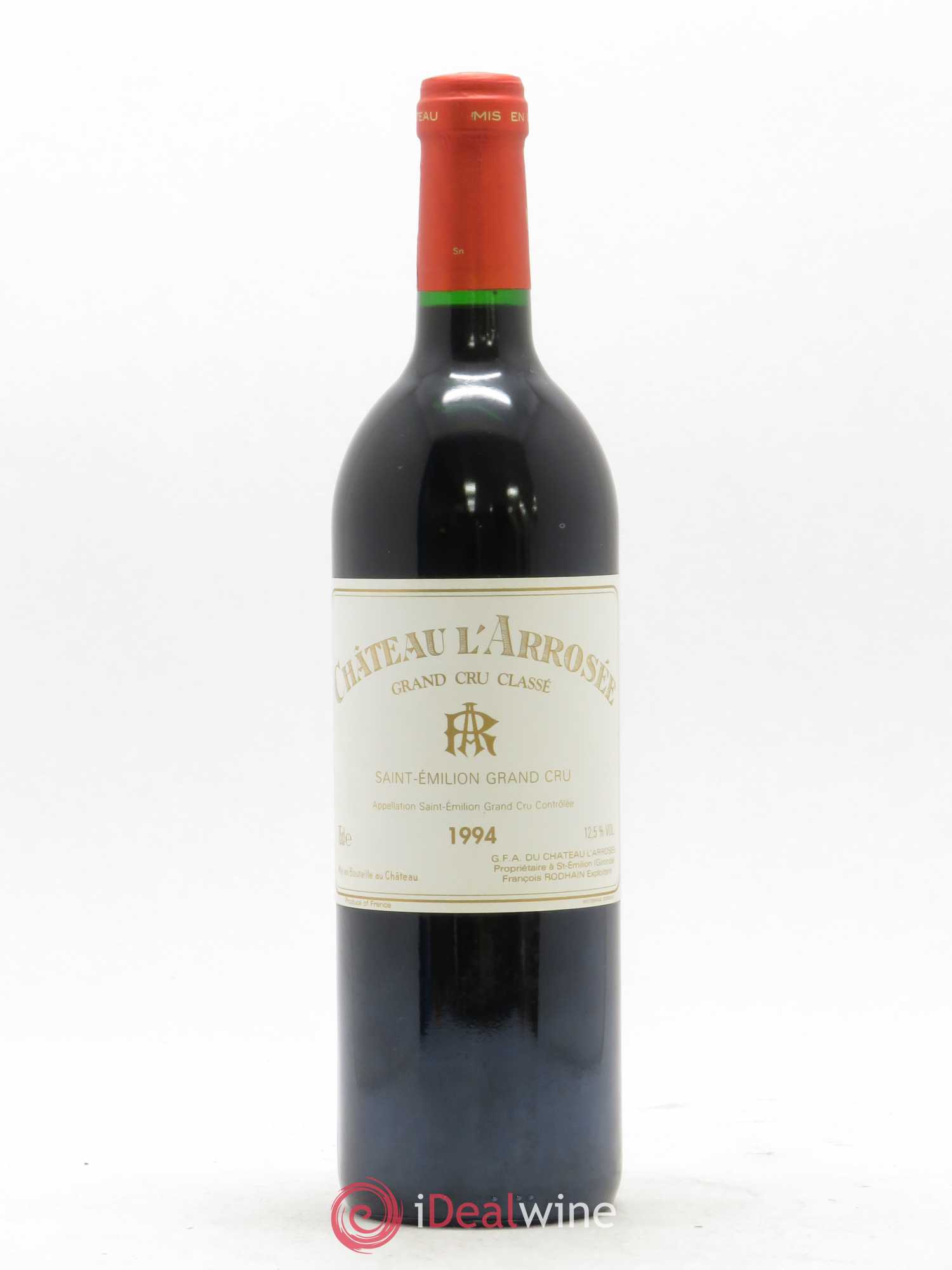 Château l' Arrosée Grand Cru Classé 1994 - Lot de 1 bouteille - 0