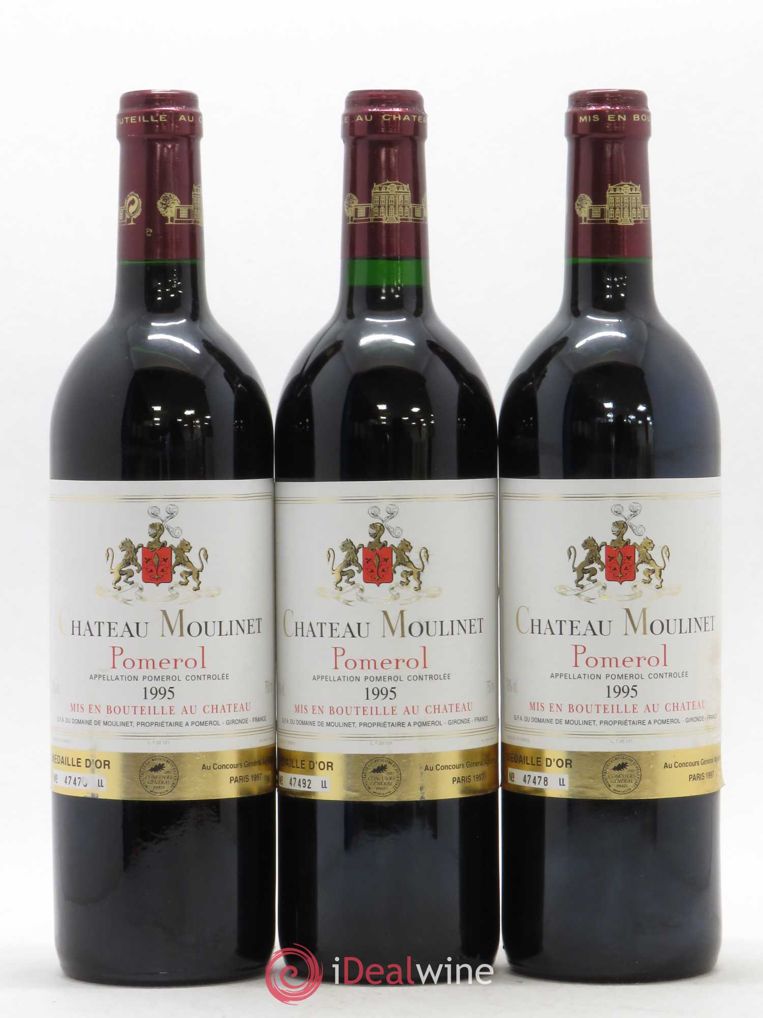 Château Moulinet 1995 - Lot de 12 bouteilles - 1