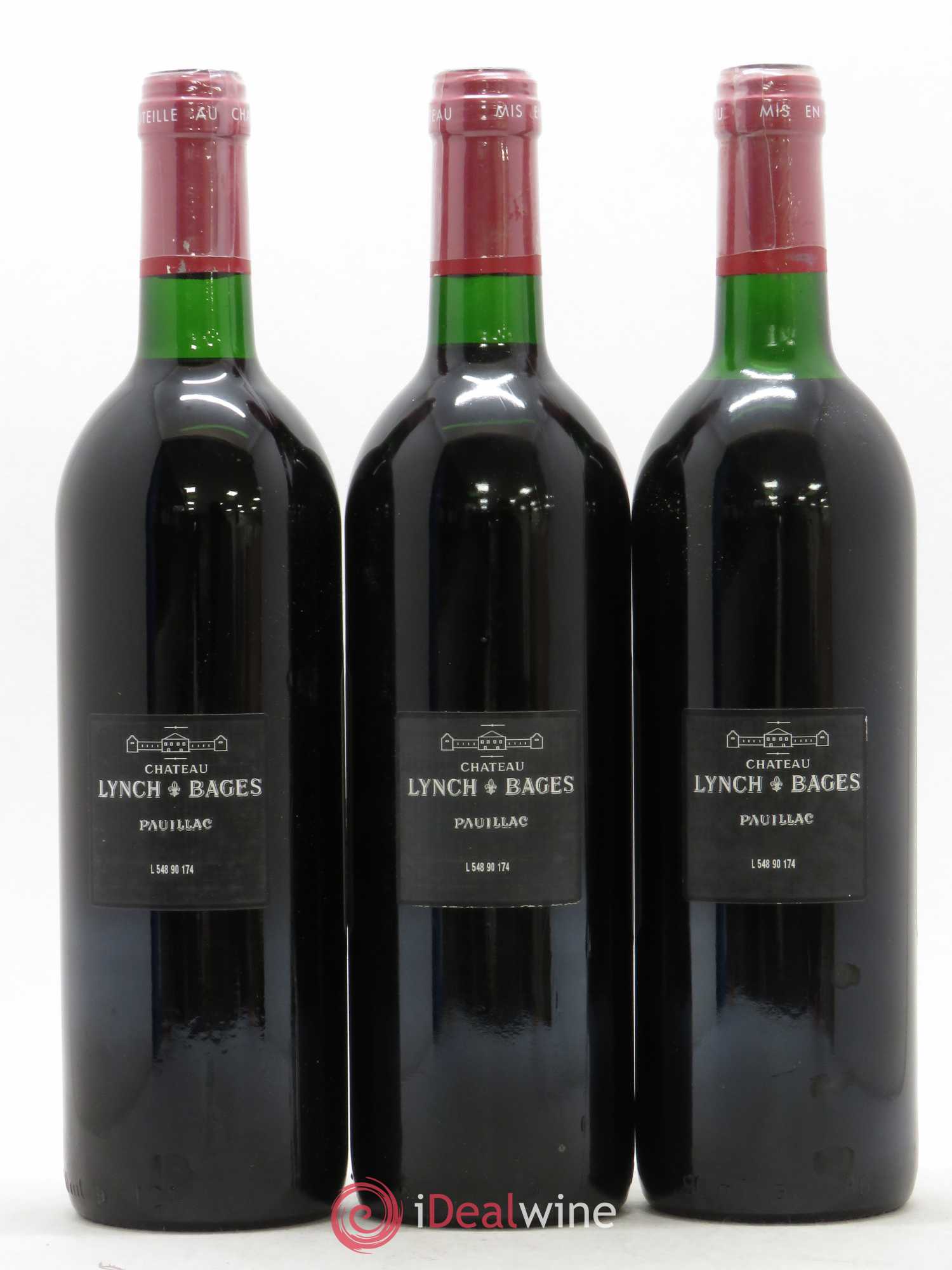 Château Lynch Bages 5ème Grand Cru Classé 1990 - Lot de 12 bouteilles - 2
