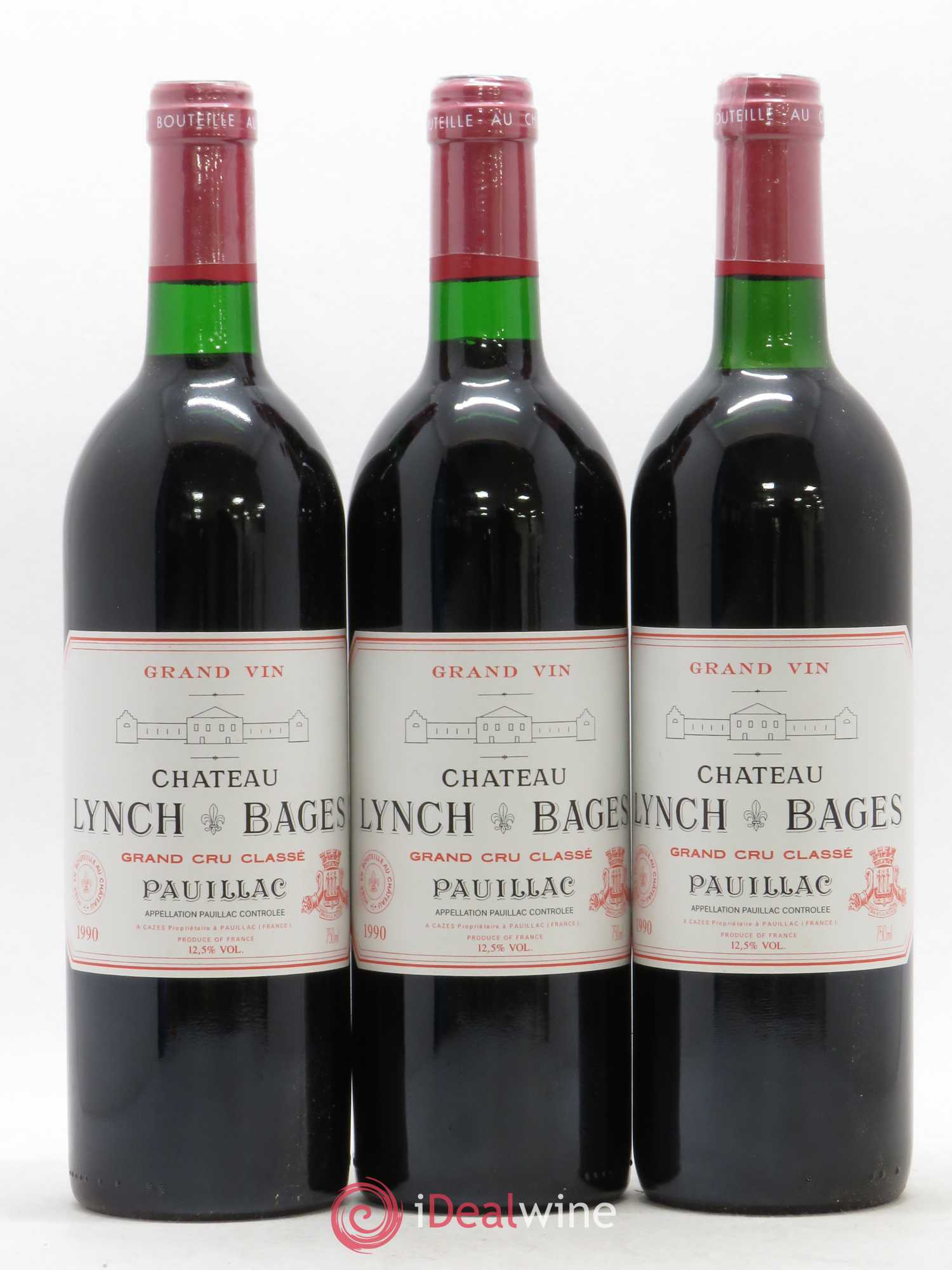 Château Lynch Bages 5ème Grand Cru Classé 1990 - Lot de 12 bouteilles - 3