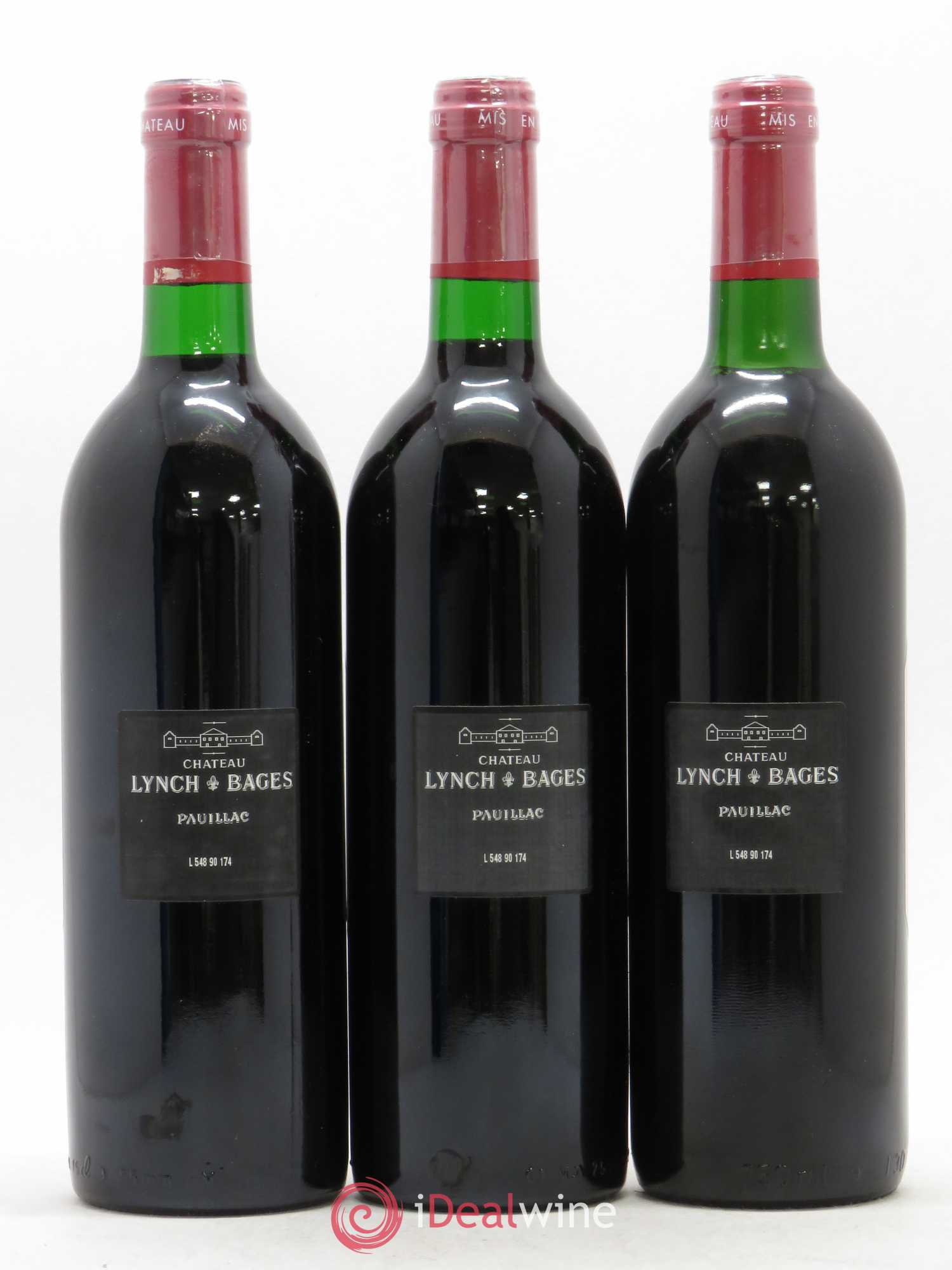 Château Lynch Bages 5ème Grand Cru Classé 1990 - Lot de 12 bouteilles - 4