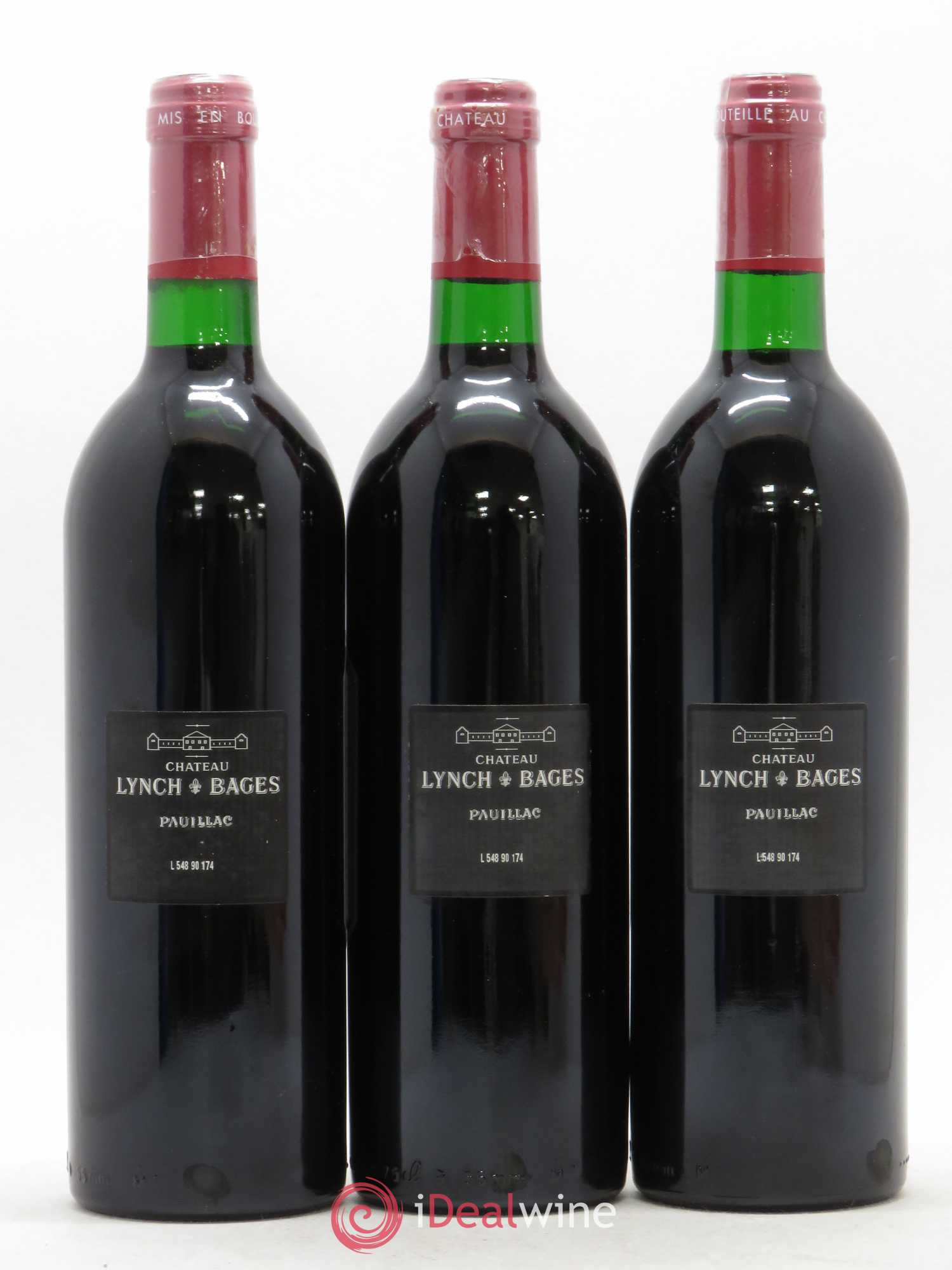 Château Lynch Bages 5ème Grand Cru Classé 1990 - Lot de 12 bouteilles - 6