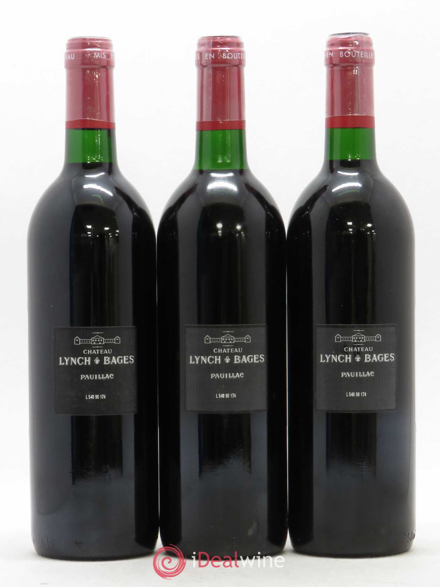 Château Lynch Bages 5ème Grand Cru Classé 1990 - Lot de 12 bouteilles - 8