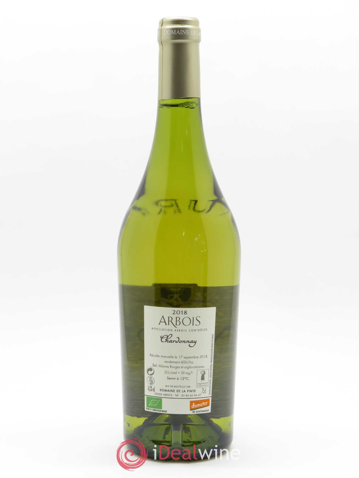 Arbois Chardonnay Domaine de la Pinte 2018 - Lot de 1 bouteille - 1