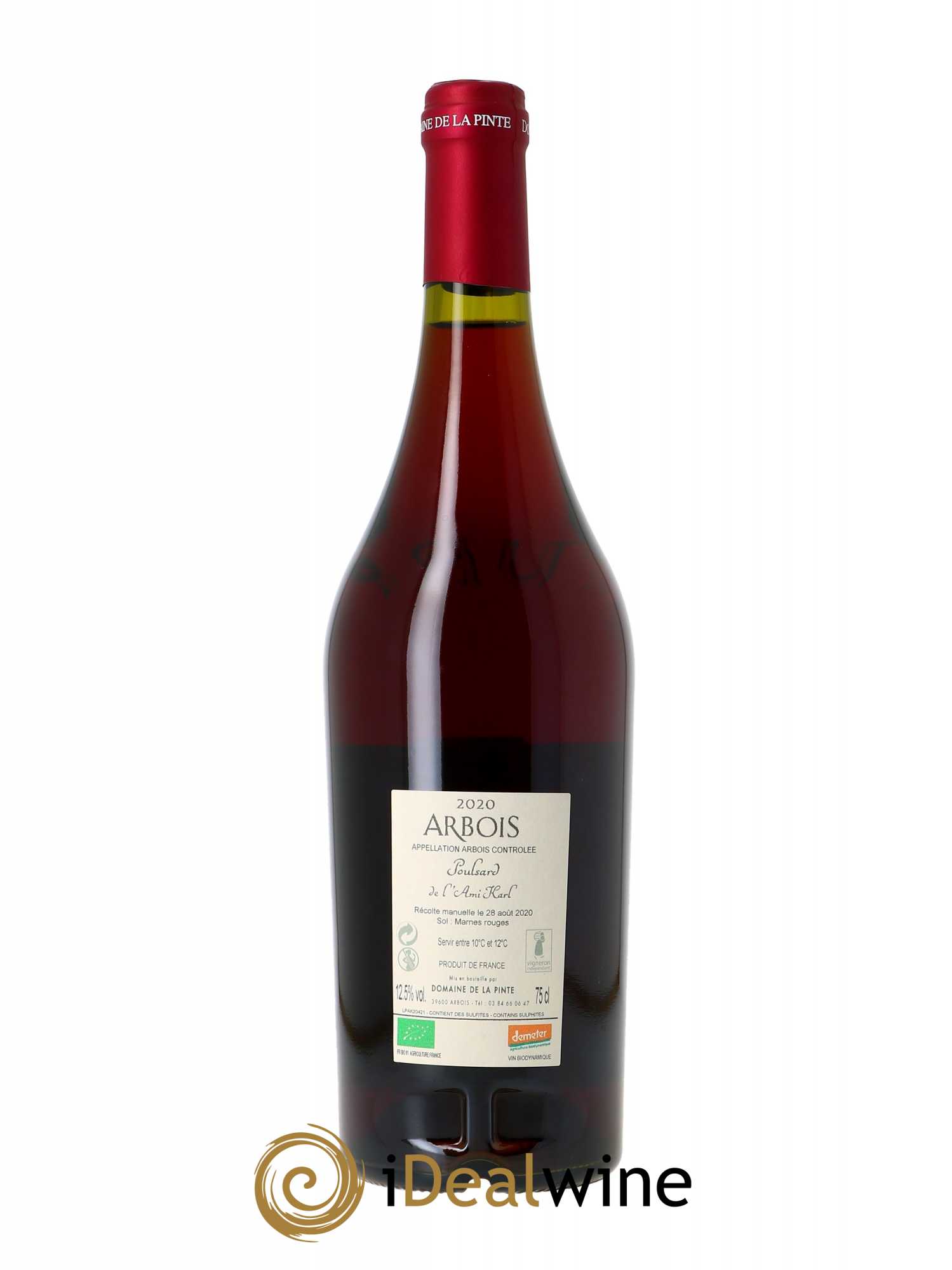 Arbois Ploussard de l'Ami Karl Domaine de la Pinte 2020 - Lot of 1 bottle - 1