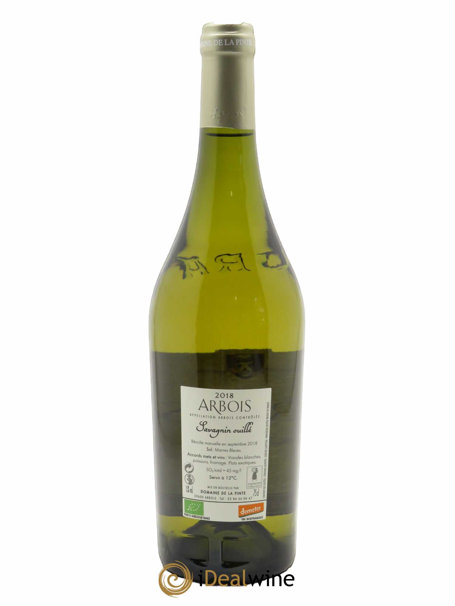 Arbois Savagnin Ouillé Domaine de la Pinte 2018 - Lot of 1 bottle - 1