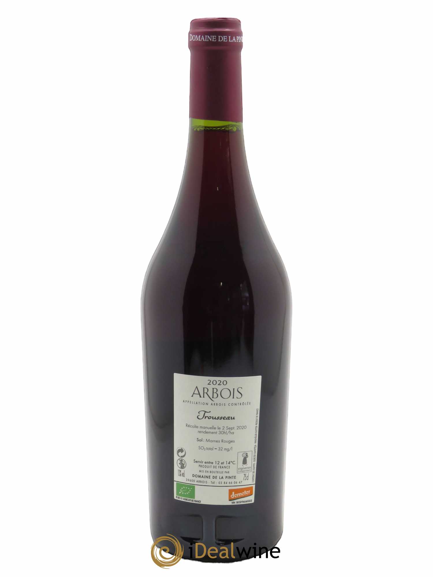 Arbois Trousseau Domaine de la Pinte 2020 - Lot of 1 bottle - 1