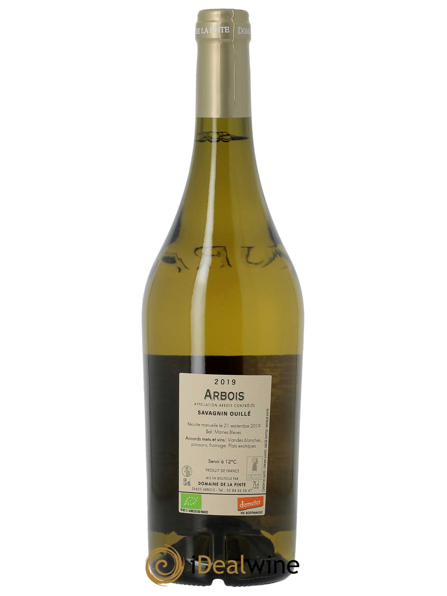 Arbois Savagnin Ouillé Domaine de la Pinte 2019 - Lot of 1 bottle - 1