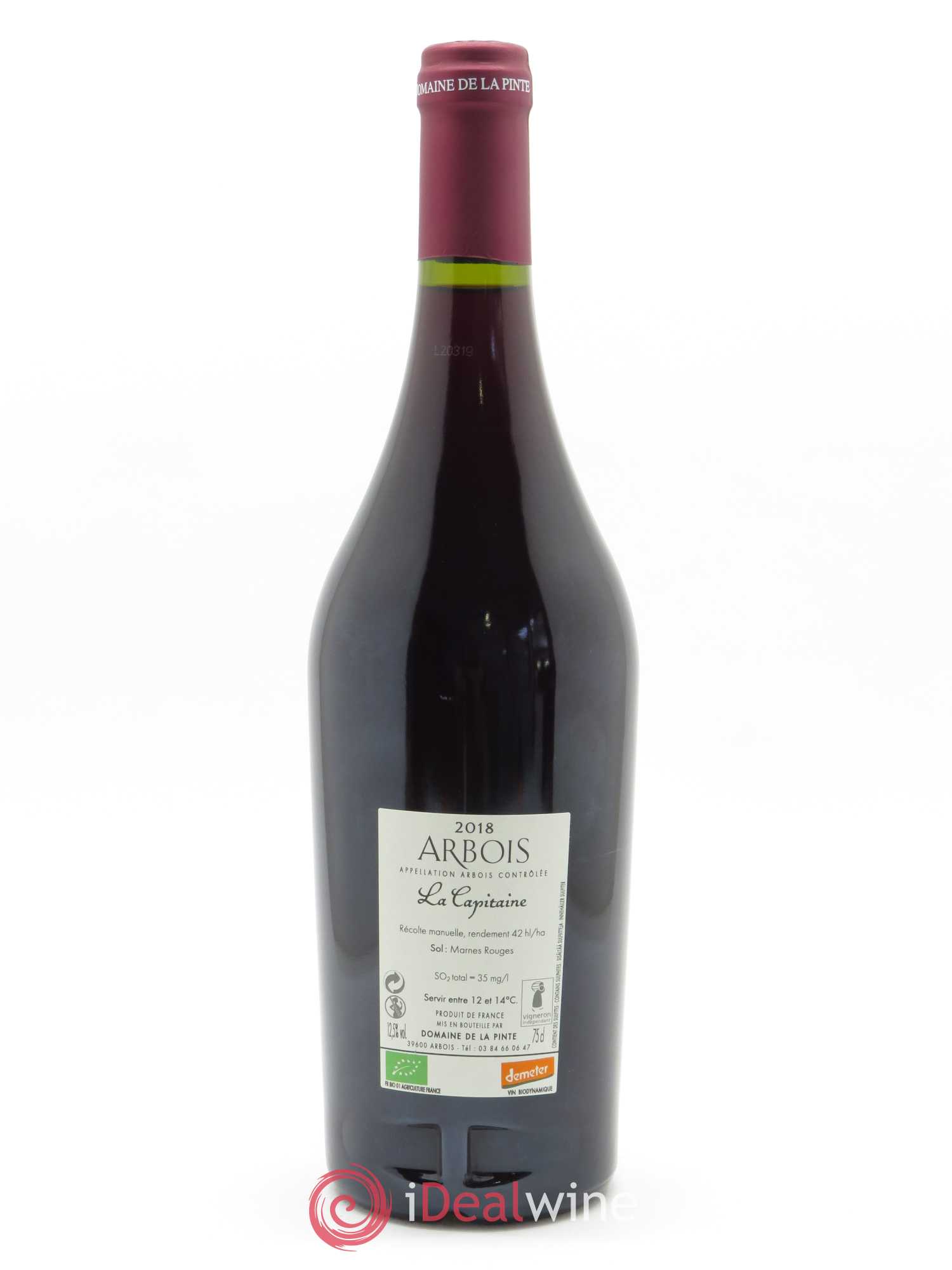 Arbois La Capitaine Domaine de la Pinte 2018 - Lot de 1 bouteille - 1