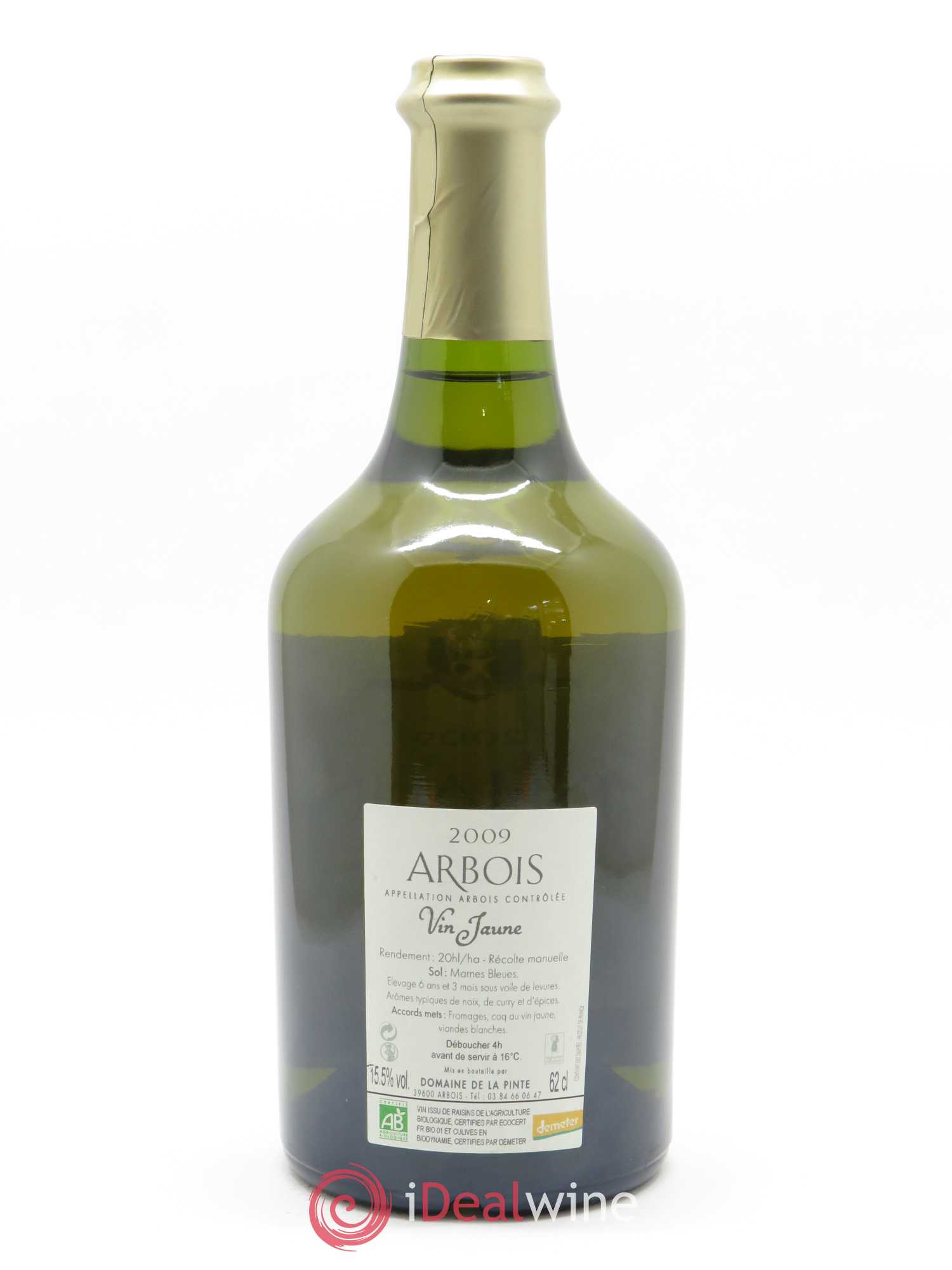 Arbois Vin Jaune Domaine de la Pinte (62cl) 2009 - Lot de 1 bouteille - 1