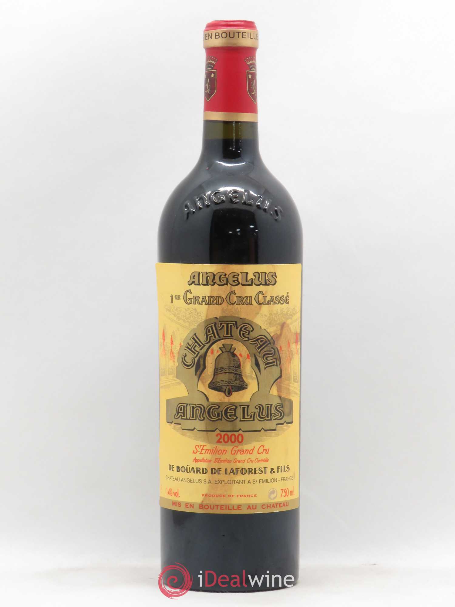 Château Angélus 1er Grand Cru Classé A 2000 - Lot de 1 bouteille - 0