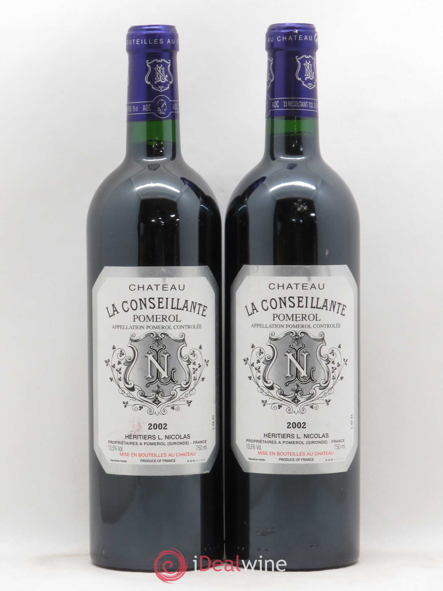 Château la Conseillante 2002 - Lot de 2 bouteilles - 0