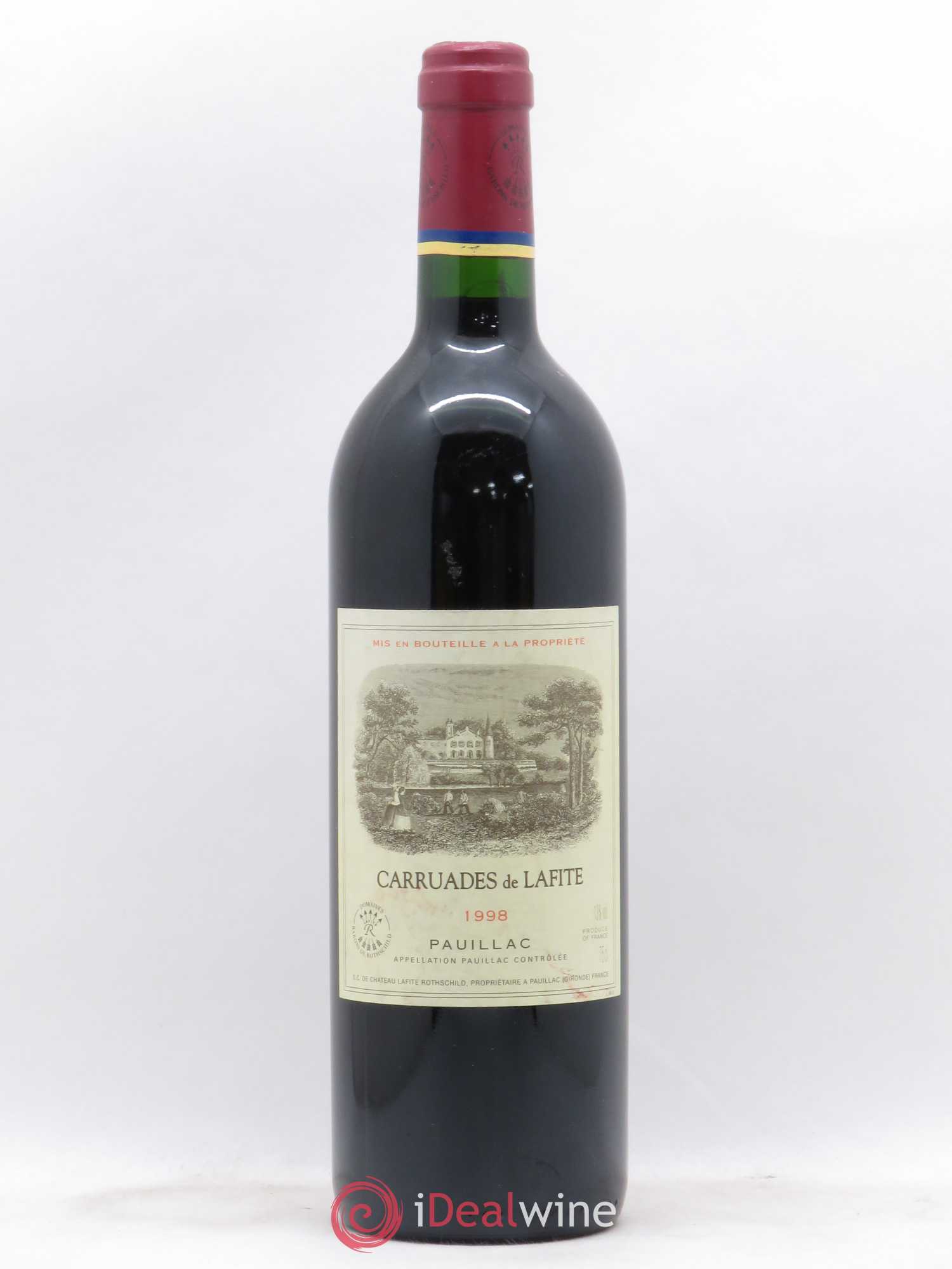 Carruades de Lafite Rothschild Second Vin 1998 - Lot de 1 bouteille - 0