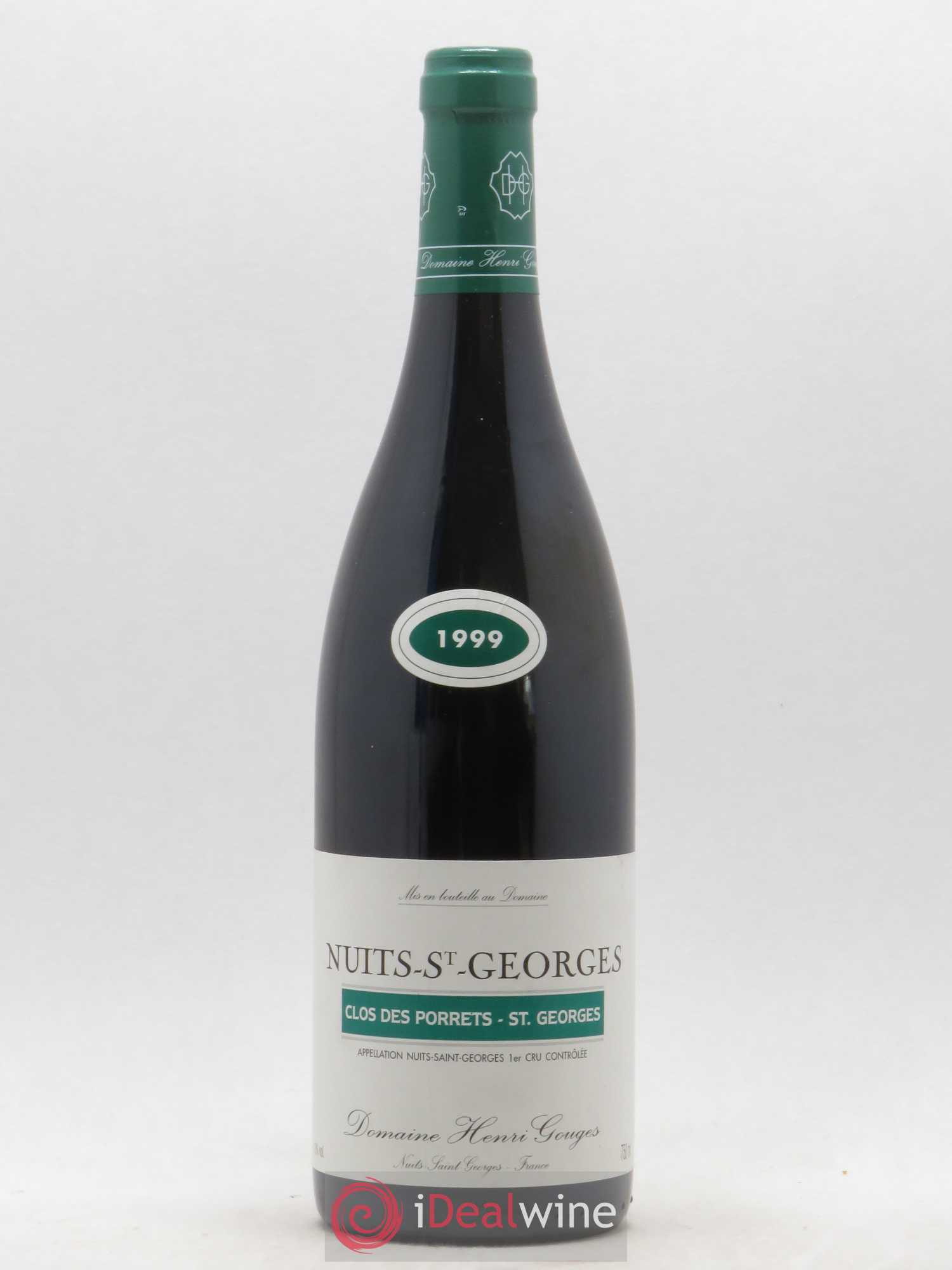 Nuits-Saint-Georges 1er Cru Clos des Porrets St Georges Henri Gouges 1999 - Lot de 1 bouteille - 0
