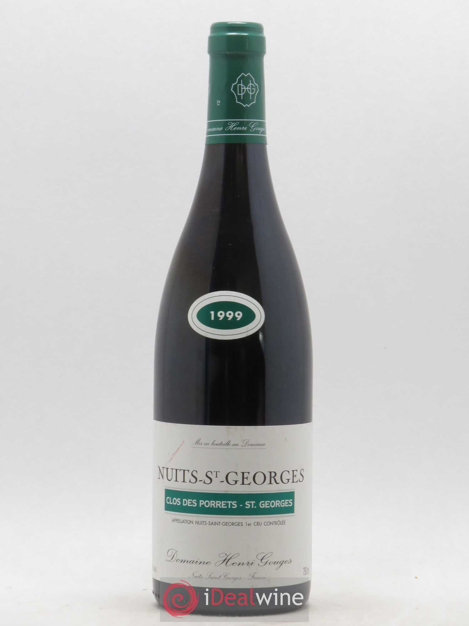 Nuits-Saint-Georges 1er Cru Clos des Porrets St Georges Henri Gouges 1999 - Lot de 1 bouteille - 0