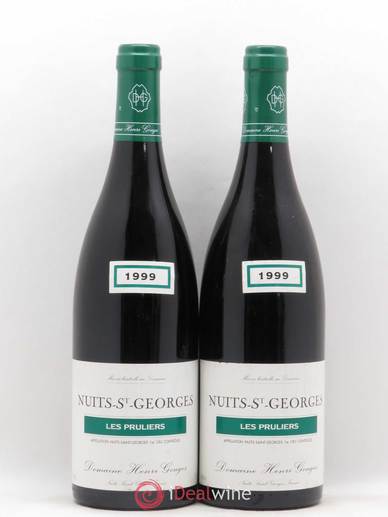 Nuits-Saint-Georges 1er Cru Les Pruliers Henri Gouges 1999 - Lot de 2 bouteilles - 0