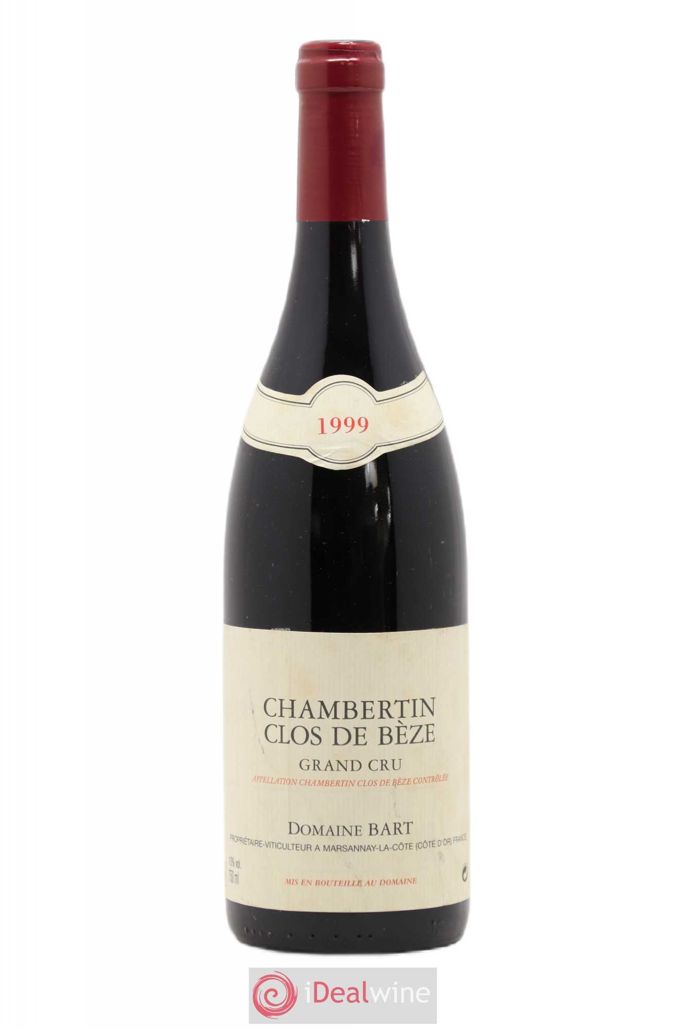 Chambertin Clos de Bèze Grand Cru Bart (Domaine) 1999 - Lot de 1 bouteille - 0