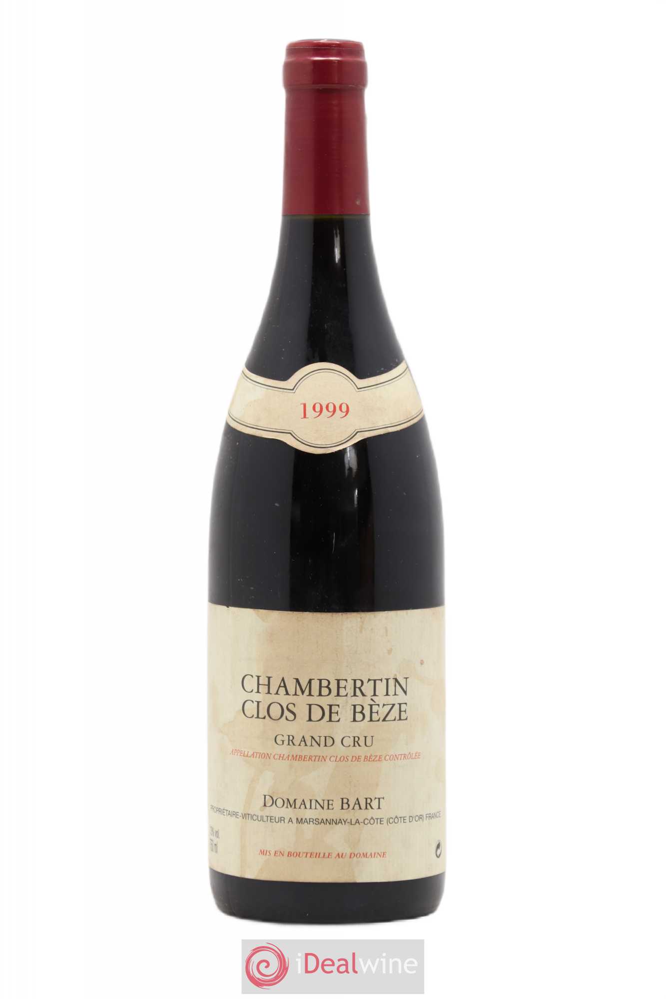 Chambertin Clos de Bèze Grand Cru Bart (Domaine) 1999 - Lot de 1 bouteille - 0