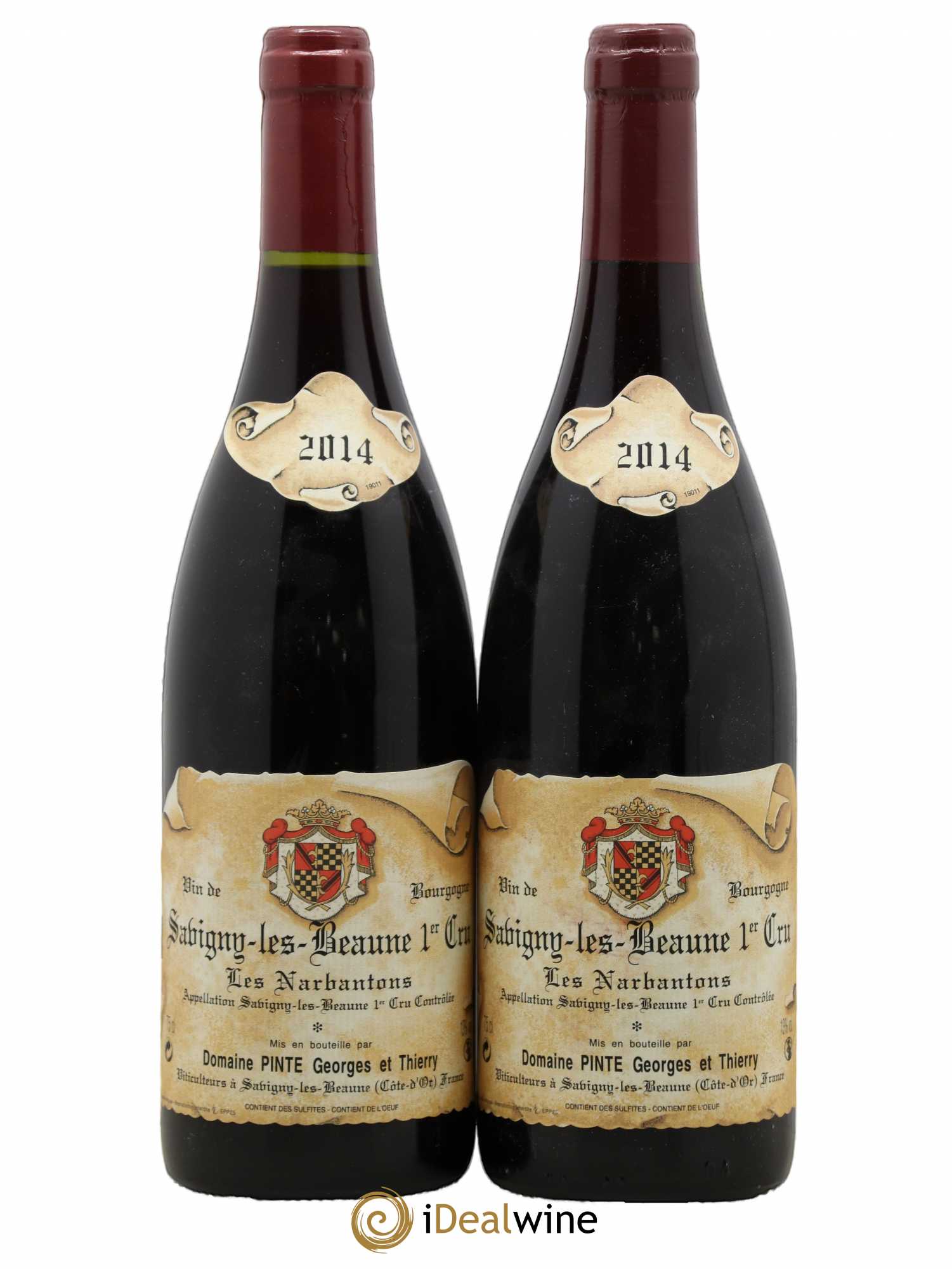 Savigny-lès-Beaune 1er Cru Les Narbantons Domaine Pinte Georges & Thierry 2014 - Posten von 2 Flaschen - 0