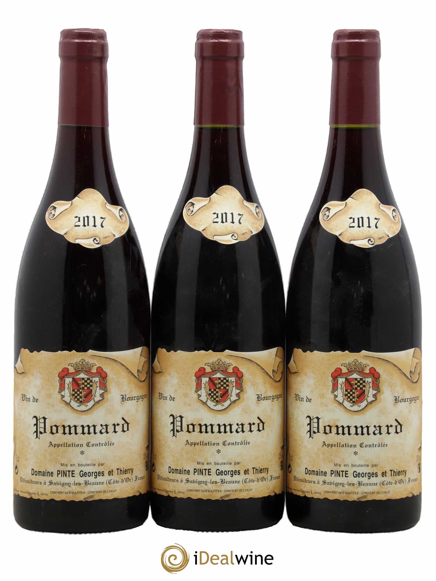 Pommard Domaine Pinte Georges & Thierry 2017 - Posten von 3 Flaschen - 0
