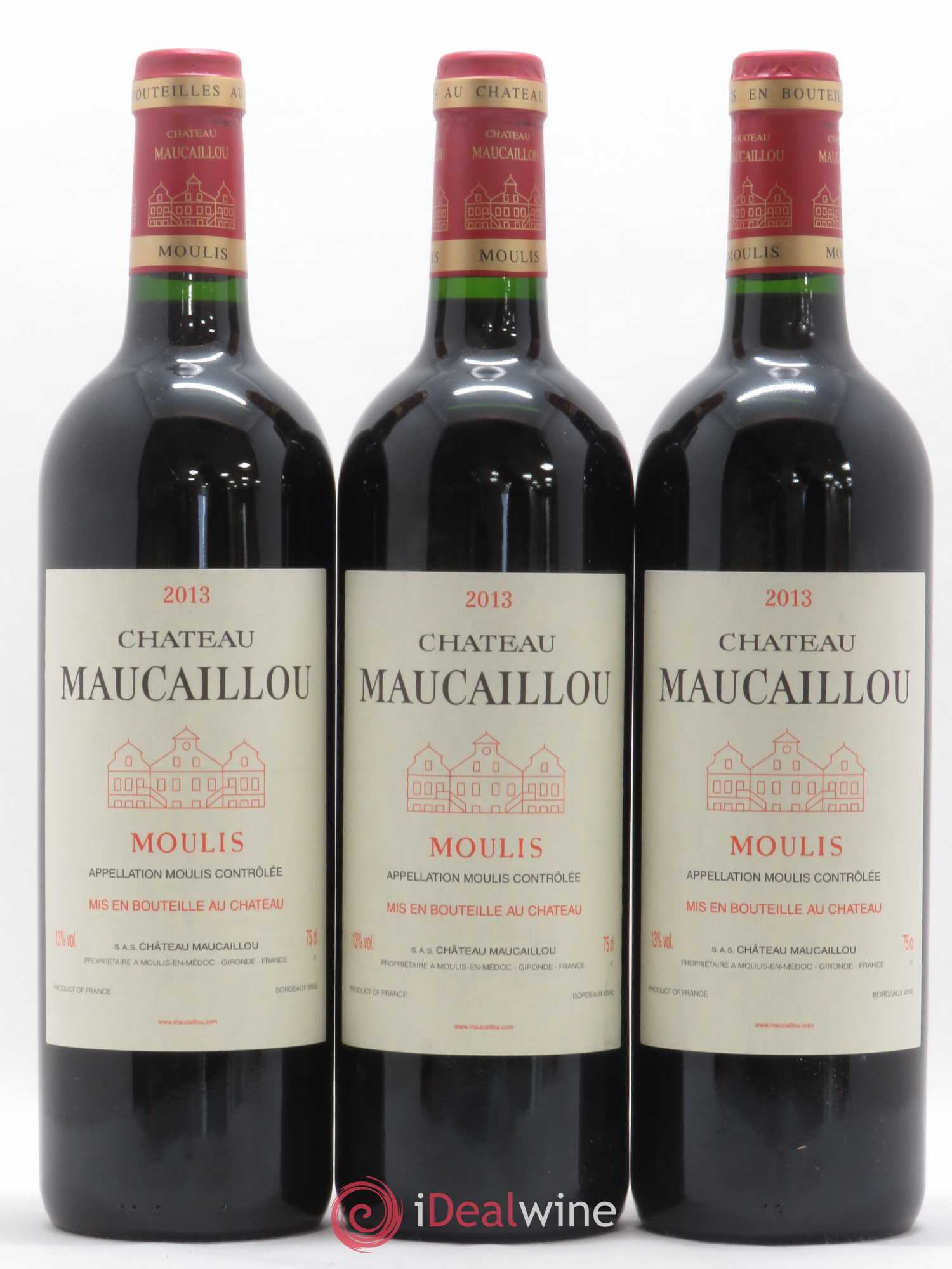 Château Maucaillou 2013 - Lot de 3 bouteilles - 0