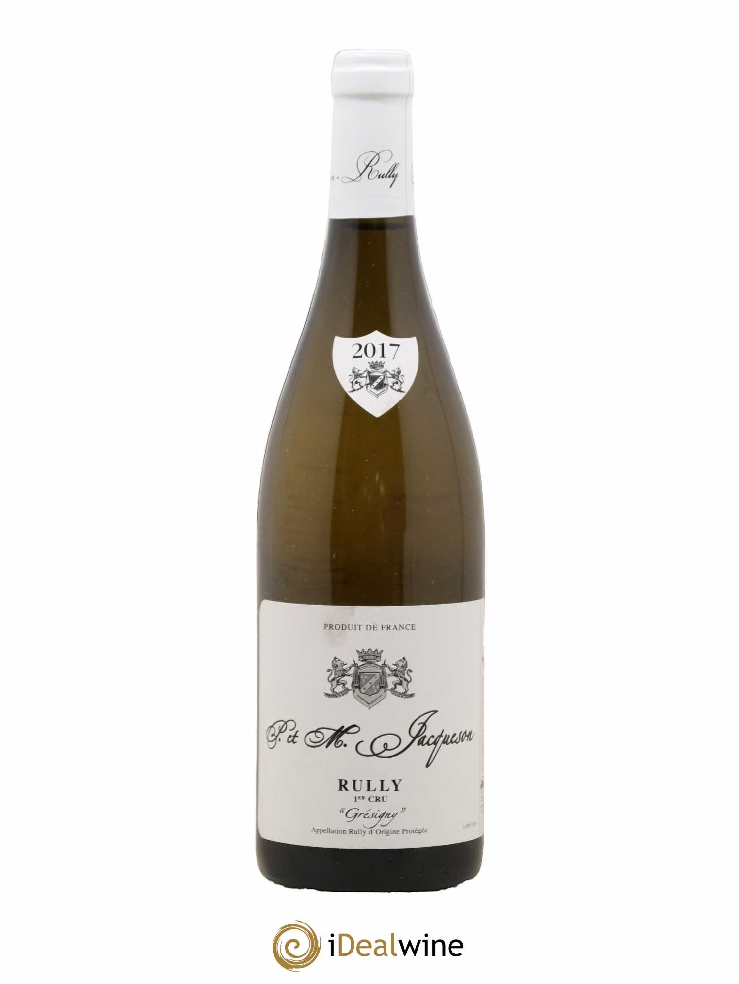 Rully 1er Cru Grésigny Paul & Marie Jacqueson 2017 - Lot de 1 bouteille - 0