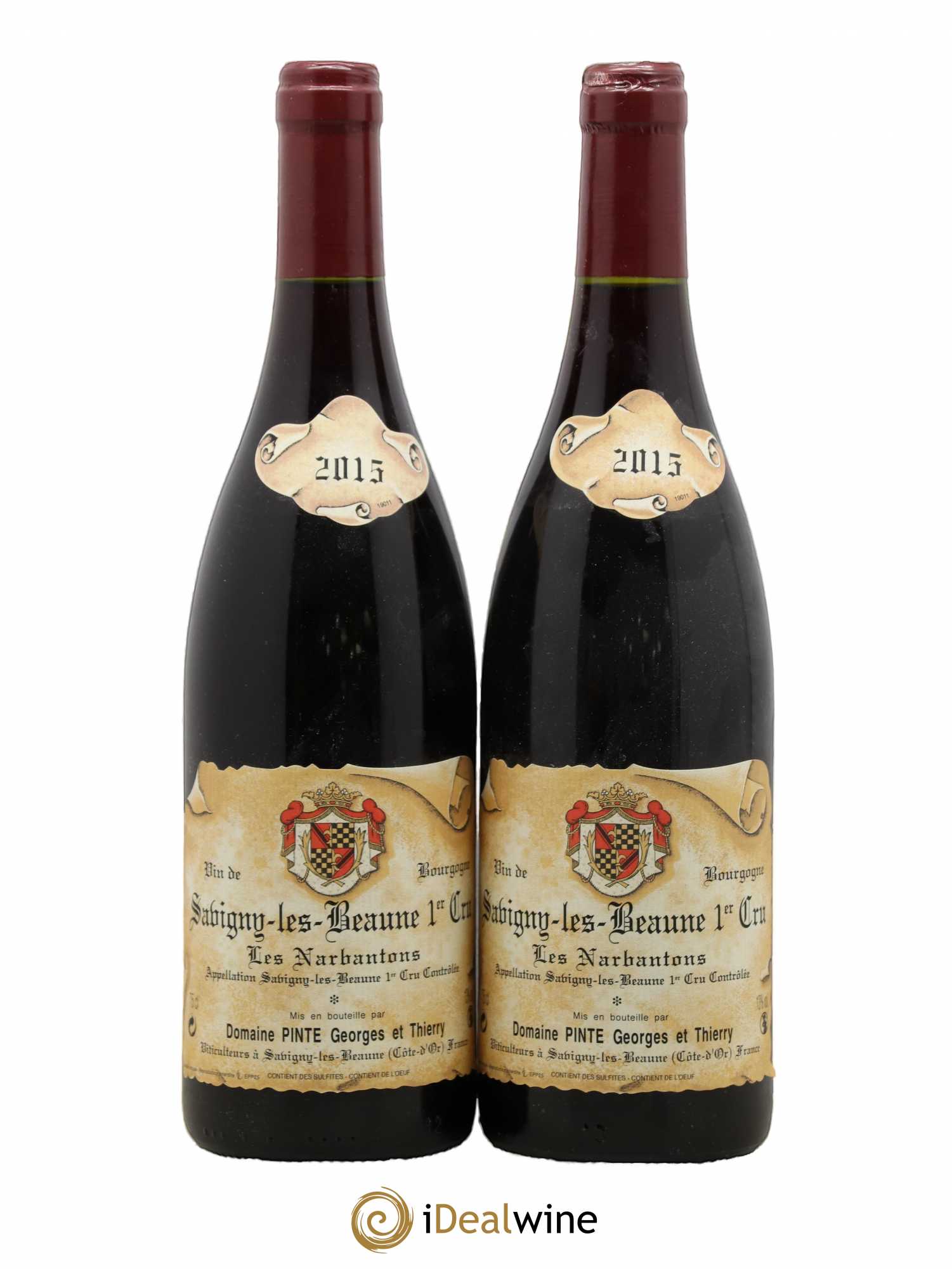 Savigny-lès-Beaune 1er Cru Les Narbantons Domaine Pinte Georges & Thierry 2015 - Posten von 2 Flaschen - 0