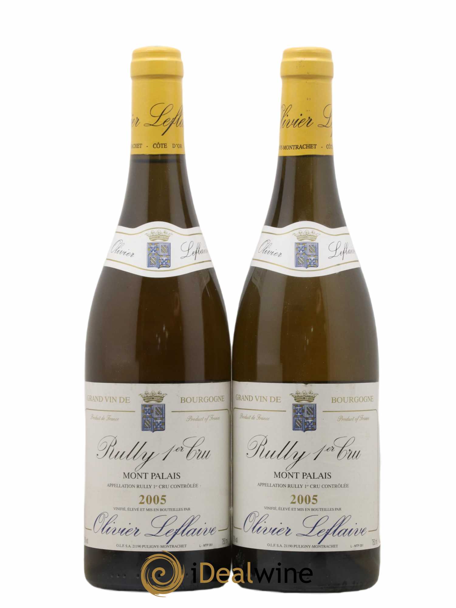 Rully 1er Cru Mont Palais Olivier Leflaive 2005 - Lot de 2 bouteilles - 0