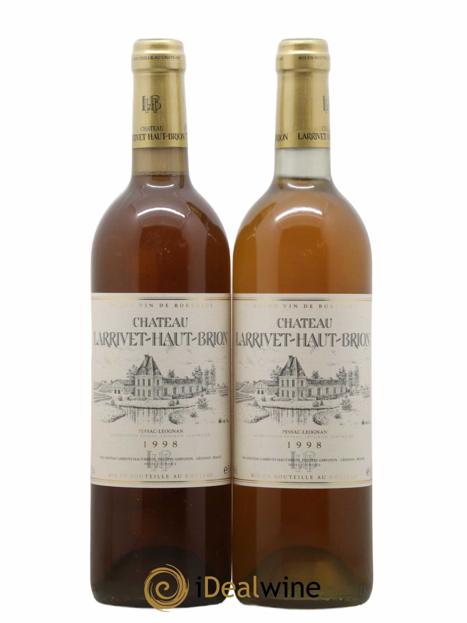 Château Larrivet Haut-Brion 1998 - Lot de 2 bouteilles - 0