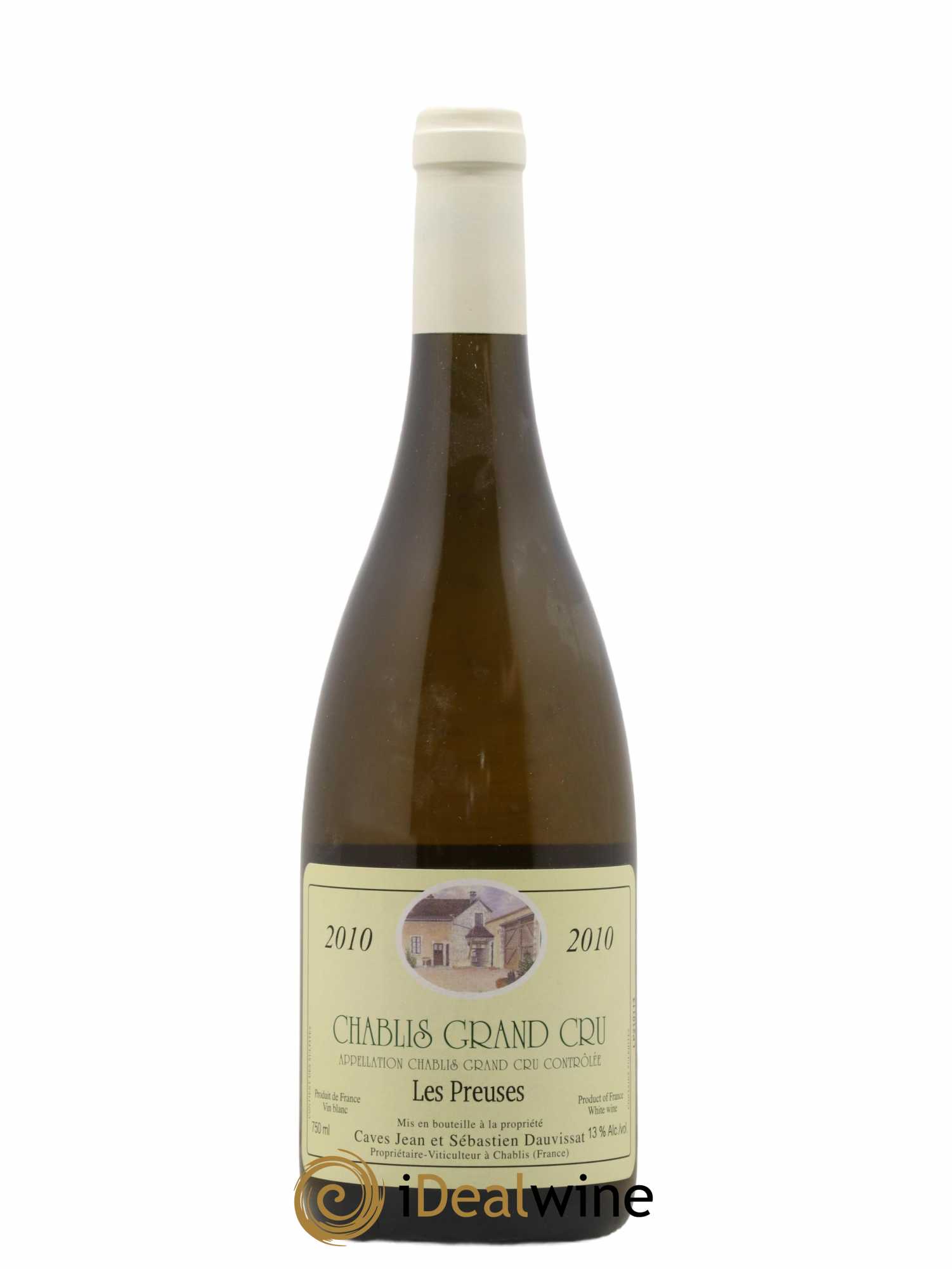 Chablis Grand Cru Les Preuses Domaine Jean Et Sebastien Dauvissat 2010 - Lot de 1 bouteille - 0