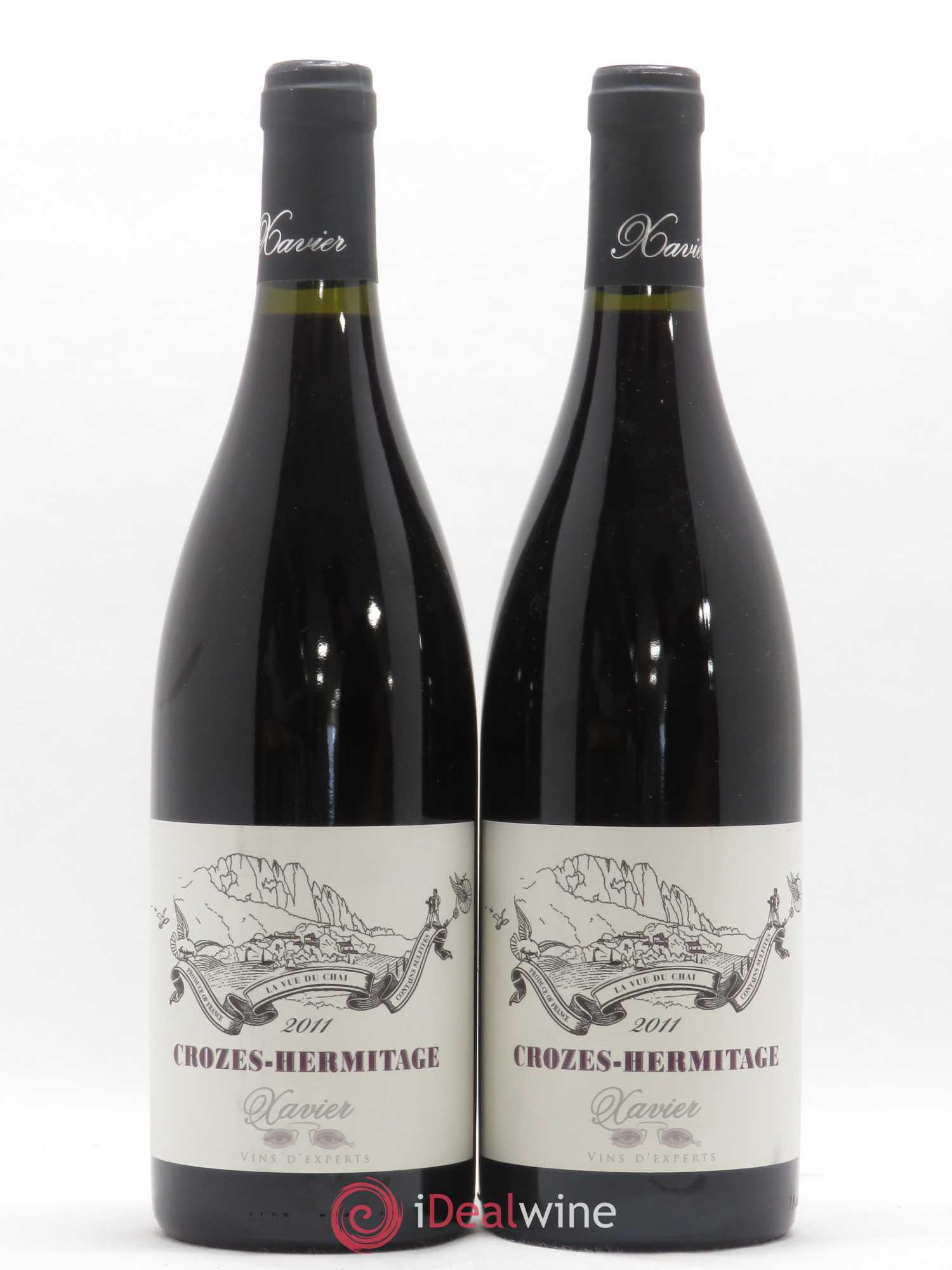 Crozes-Hermitage La Vue du Chai Xavier Vigneron 2011 - Posten von 2 Flaschen - 0