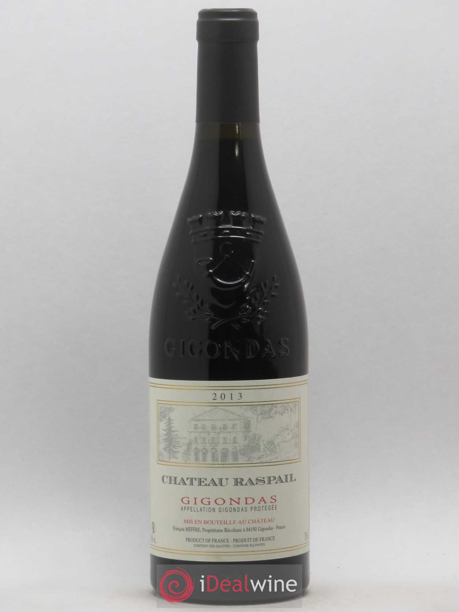 Gigondas Château Raspail Francois Meffre 2013 - Lot de 1 bouteille - 0