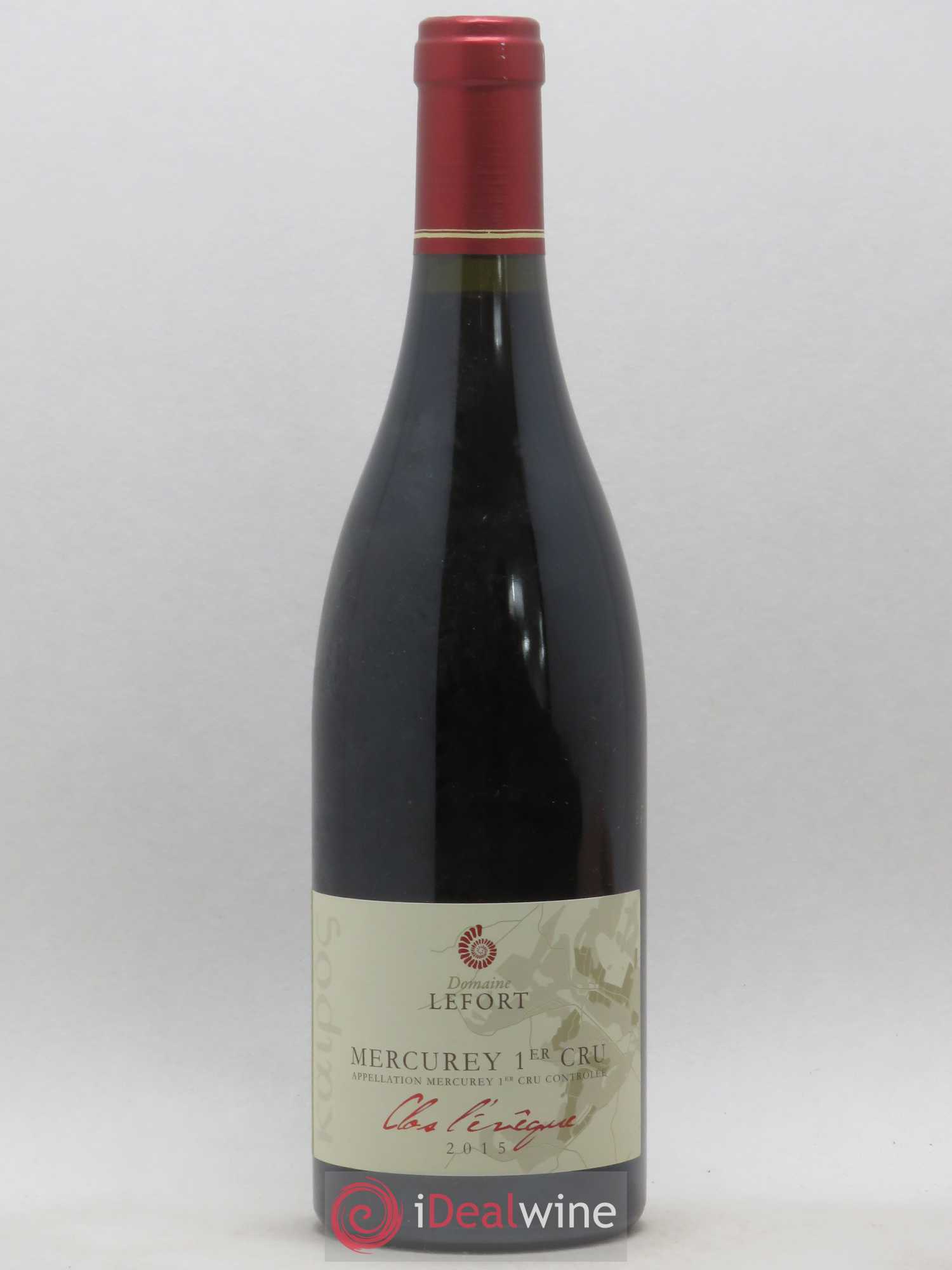Mercurey 1er Cru Clos l'Evêque Domaine Lefort 2015 - Posten von 1 Flasche - 0