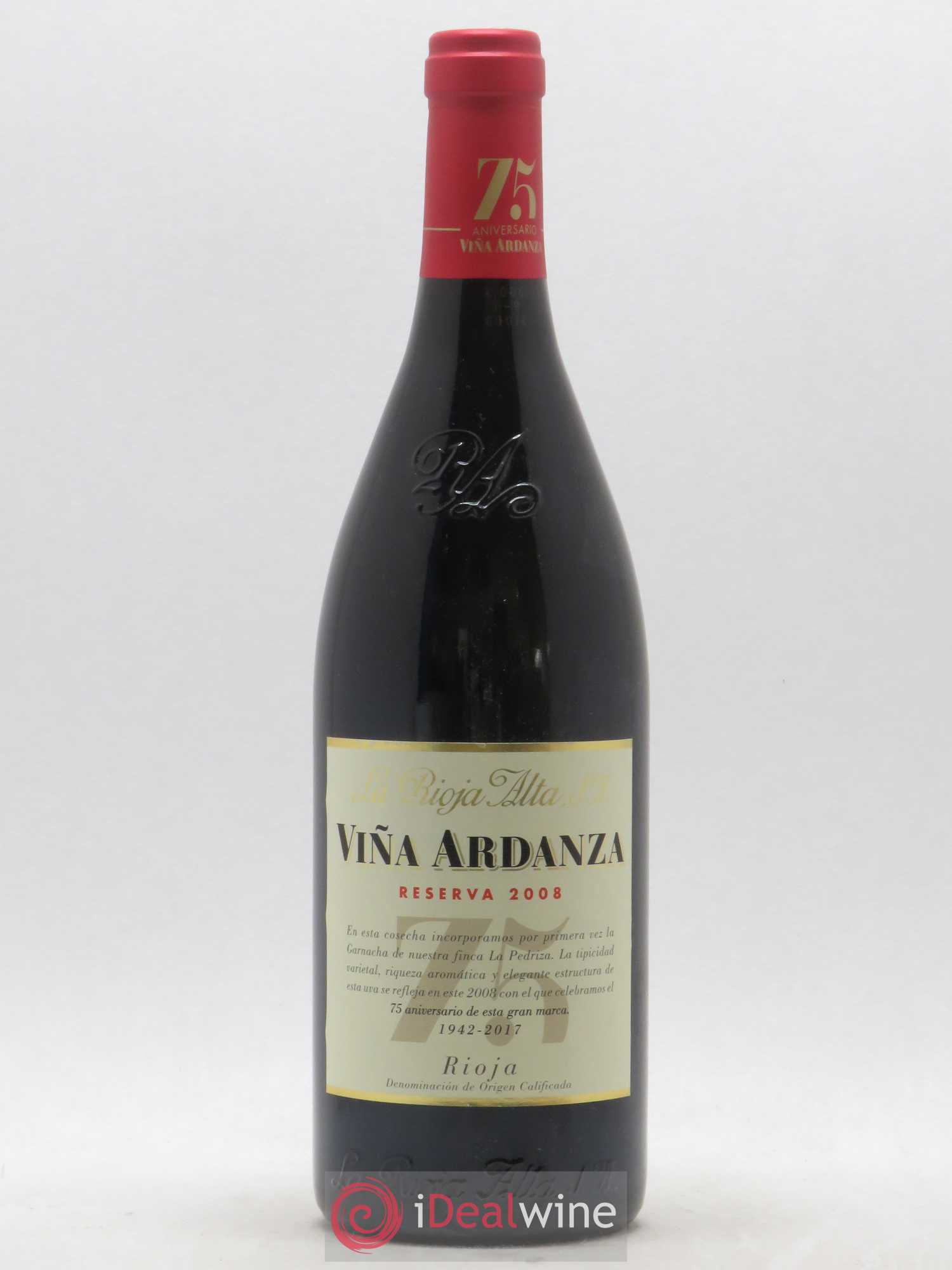 Rioja DOCA Alta Vina Ardanza Reserve 2008 - Posten von 1 Flasche - 0