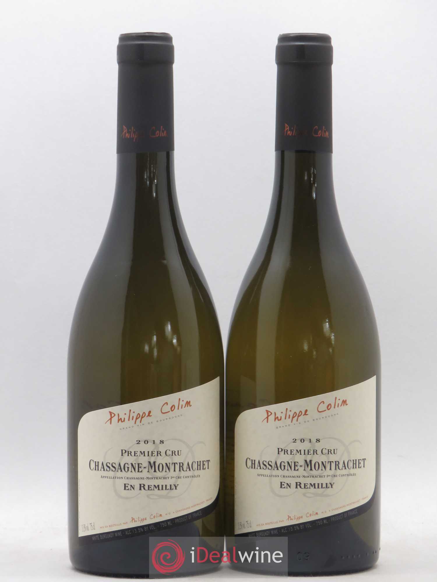 Chassagne-Montrachet 1er Cru En Remilly Philippe Colin 2018 - Lot de 2 bouteilles - 0