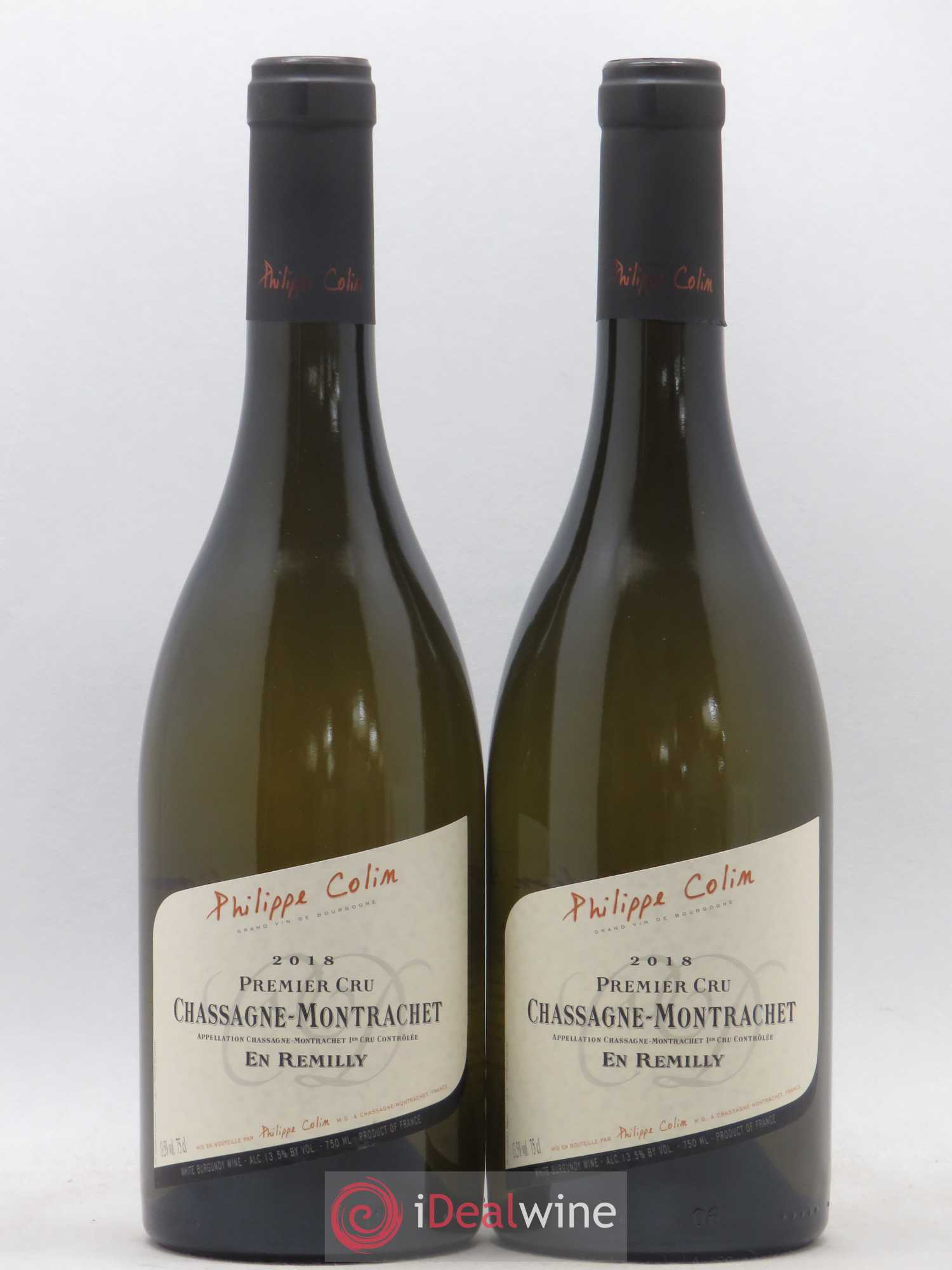 Chassagne-Montrachet 1er Cru En Remilly Philippe Colin 2018 - Lot de 2 bouteilles - 0