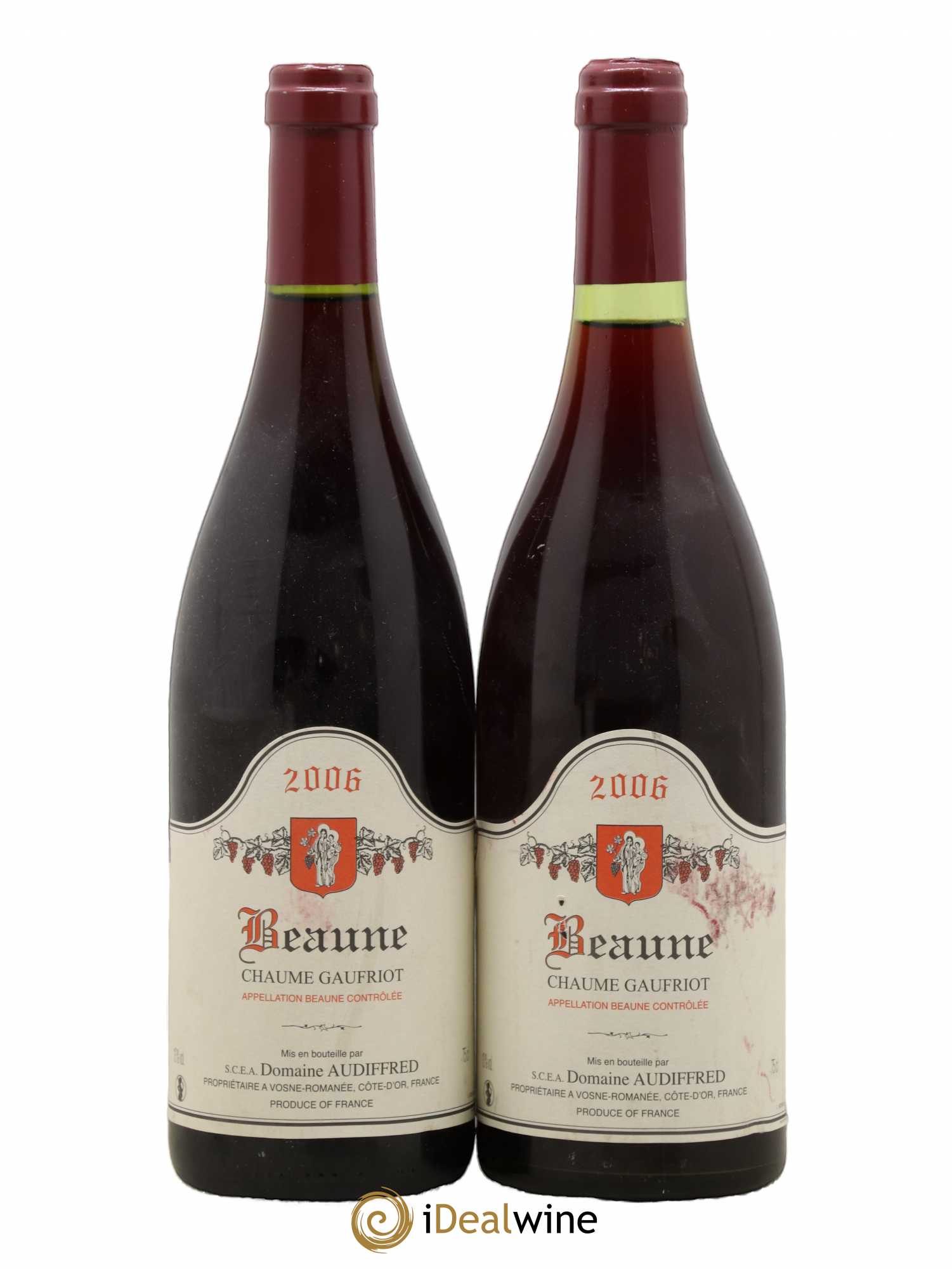 Beaune Chaume Gaufriot domaine Audiffred 2006 - Posten von 2 Flaschen - 0